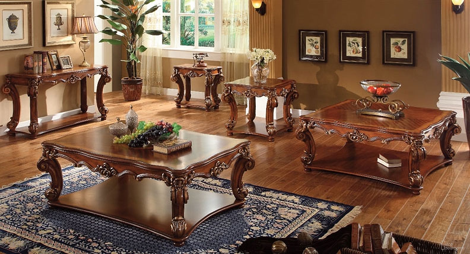 The appearance of Vendome Square Occasional Table Set (Cherry) designed by ACME in the rustic / southwestern interior design. This cherry piece of furniture was selected by 1StopBedrooms from Vendome Collection to add a touch of cosiness and style into your home. Sku: 82002;82003. Material: Wood.