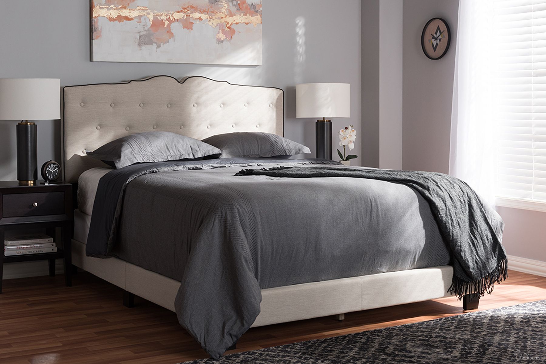 The appearance of Baxton Studio Vivienne Modern And Contemporary Light Beige Fabric Upholstered Full Size Bed designed by Baxton Studio in the modern / contemporary interior design. This light beige piece of furniture  was selected by 1StopBedrooms from Vivienne Collection to add a touch of cosiness and style into your home. Sku: CF8747-P-Light Beige-Full. Bed Type: Panel Bed. Material: Fabric. Bed Size: Full.