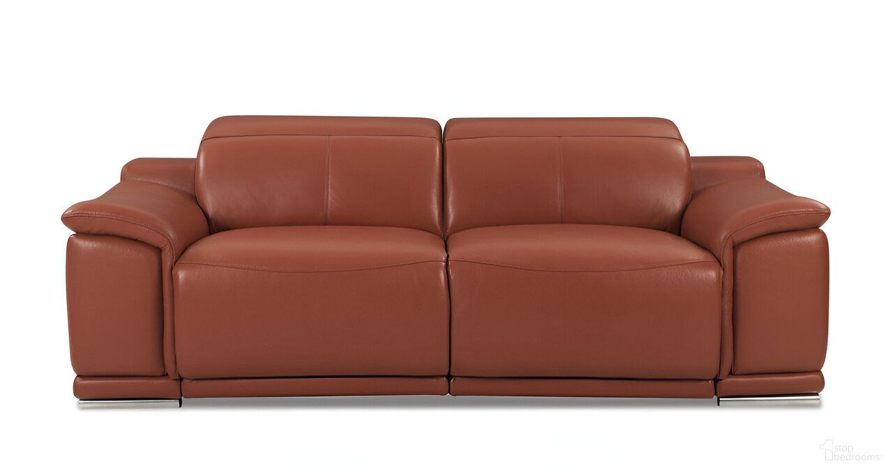 The appearance of 86 Inch Italian Leather USB Reclining Sofa with Silver Legs In Camel designed by Homeroots in the modern / contemporary interior design. This camel piece of furniture was selected by 1StopBedrooms from to add a touch of cosiness and style into your home. Sku: 476523. Material: Genuine Leather.