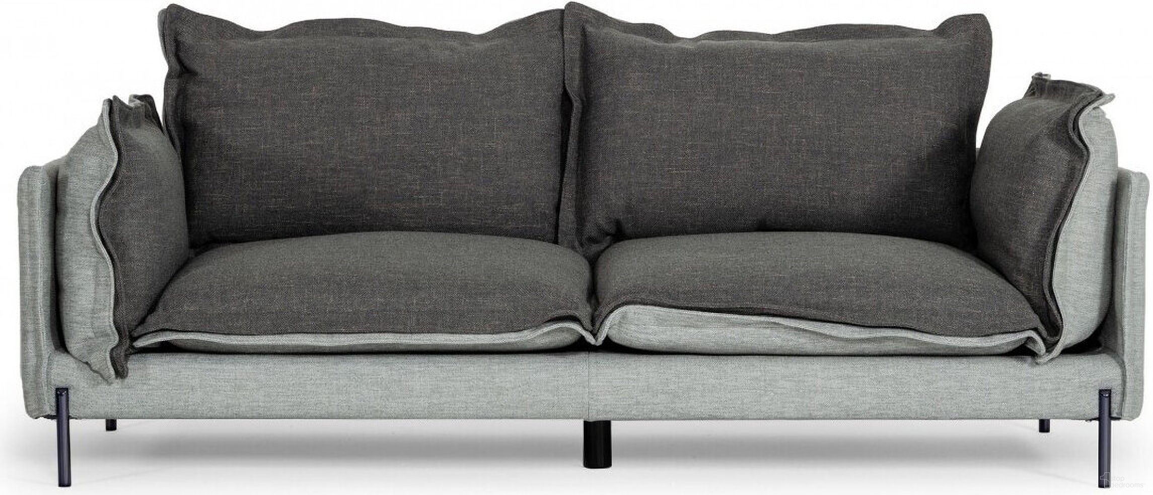 The appearance of 87 Inch Polyester Blend Sofa with Silver Legs In Dark Gray designed by Homeroots in the modern / contemporary interior design. This dark gray piece of furniture was selected by 1StopBedrooms from to add a touch of cosiness and style into your home. Sku: 480928. Material: Polyester.