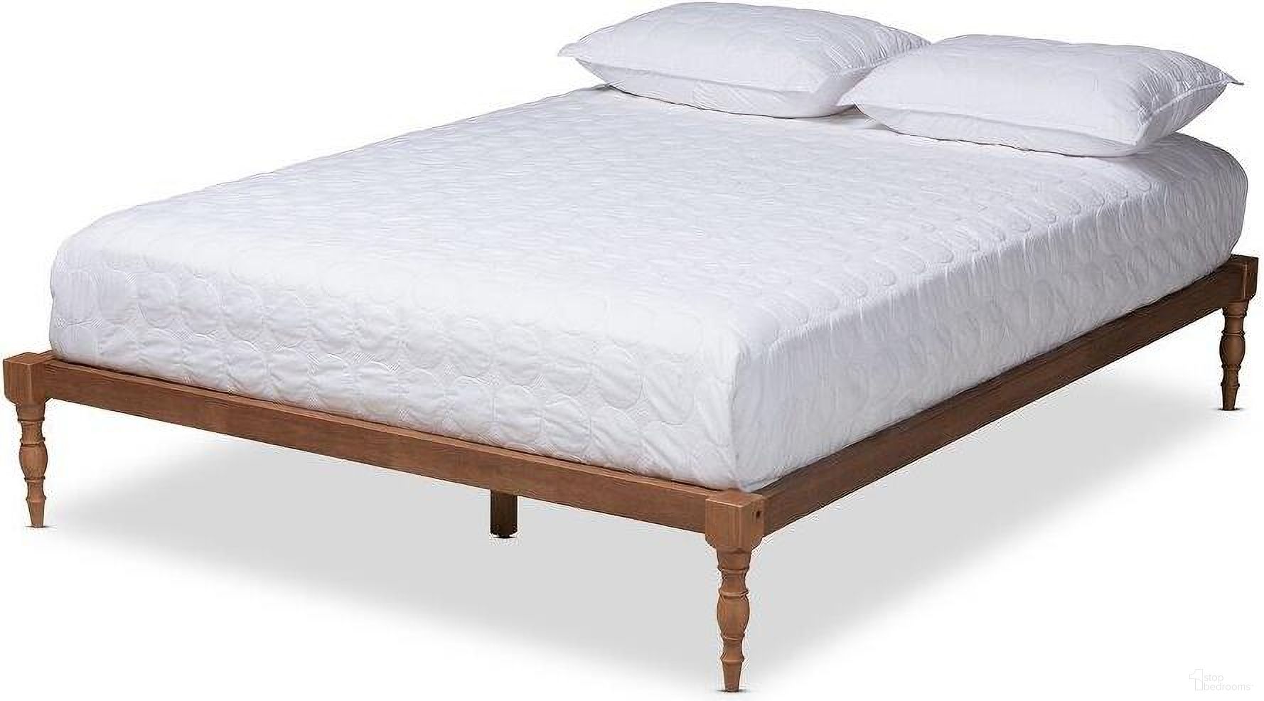 The appearance of Baxton Studio Iseline Modern and Contemporary Walnut Brown Finished Wood Queen Size Platform Bed Frame designed by Baxton Studio in the modern / contemporary interior design. This ash walnut piece of furniture  was selected by 1StopBedrooms from Iseline Collection to add a touch of cosiness and style into your home. Sku: MG0001-Ash Walnut-Queen. Bed Size: Queen. Material: Rubberwood.