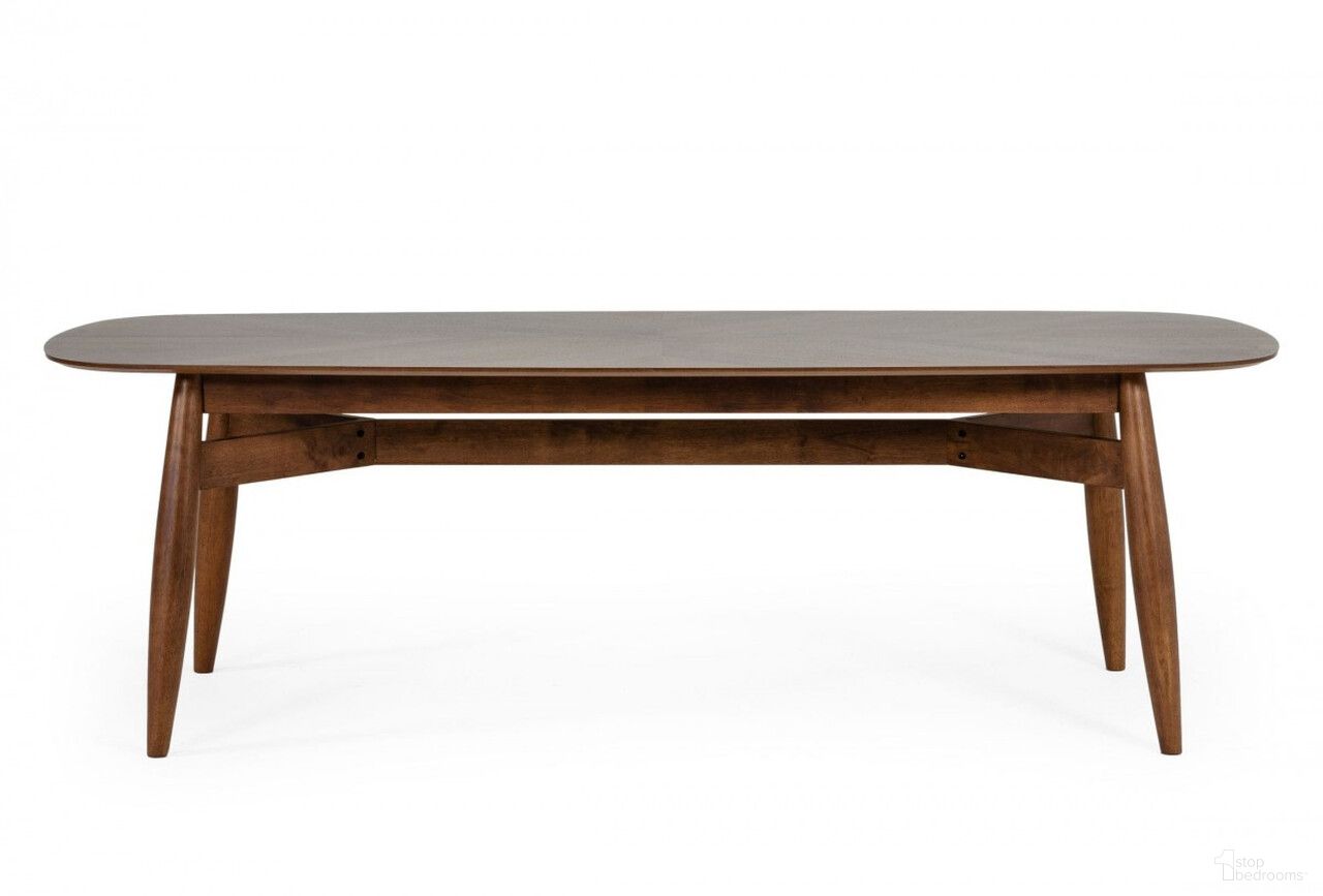 The appearance of 95 Inch Solid Wood Dining Table In Brown designed by Homeroots in the transitional interior design. This brown piece of furniture  was selected by 1StopBedrooms from  to add a touch of cosiness and style into your home. Sku: 486020. Table Base Style: Legs. Table Top Shape: Rectangular. Size: 39" x 94". Material: Solid Wood.