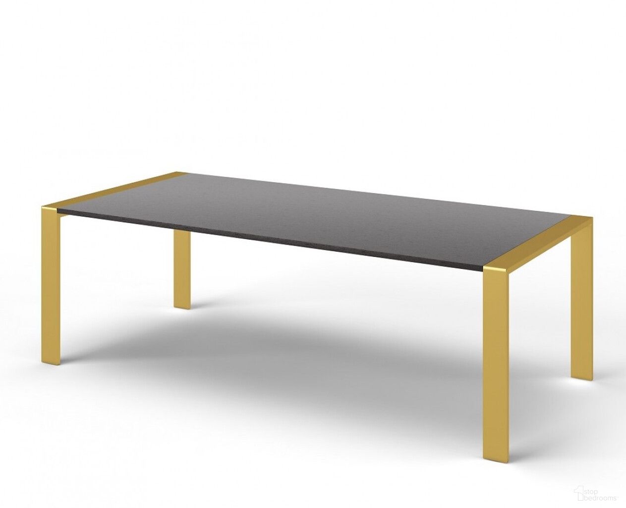 The appearance of 95 Inch Stainless Steel Dining Table In Gray and Brass designed by Homeroots in the modern / contemporary interior design. This gray/brass piece of furniture  was selected by 1StopBedrooms from  to add a touch of cosiness and style into your home. Sku: 487372. Table Base Style: Legs. Table Top Shape: Rectangular. Material: Stainless Steel. Size: 43" x 94".