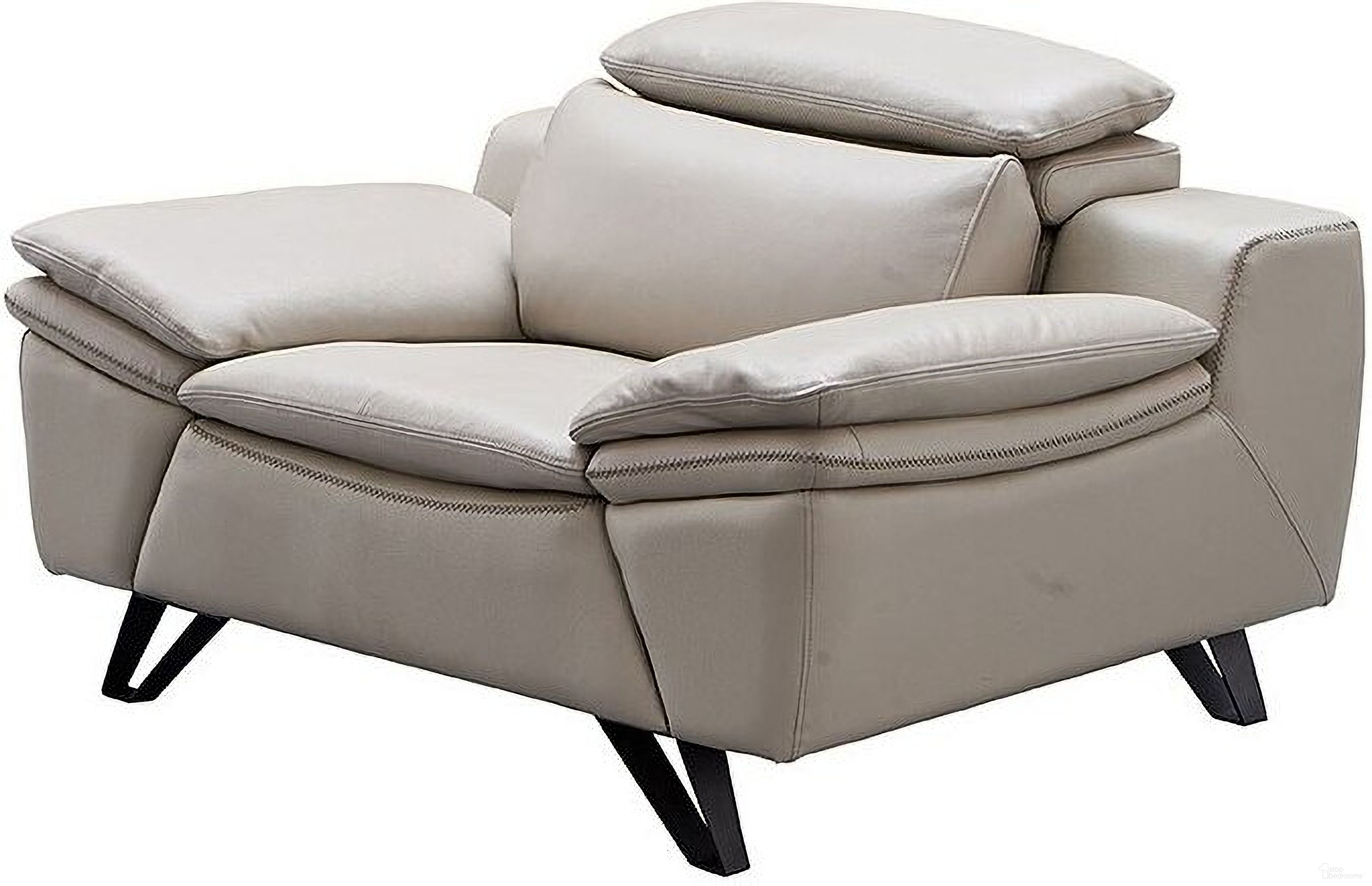 The appearance of Extravaganza 973 Chair designed by ESF in the modern / contemporary interior design. This light grey piece of furniture  was selected by 1StopBedrooms from Extravaganza Collection to add a touch of cosiness and style into your home. Sku: 9731. Material: Leather Match.