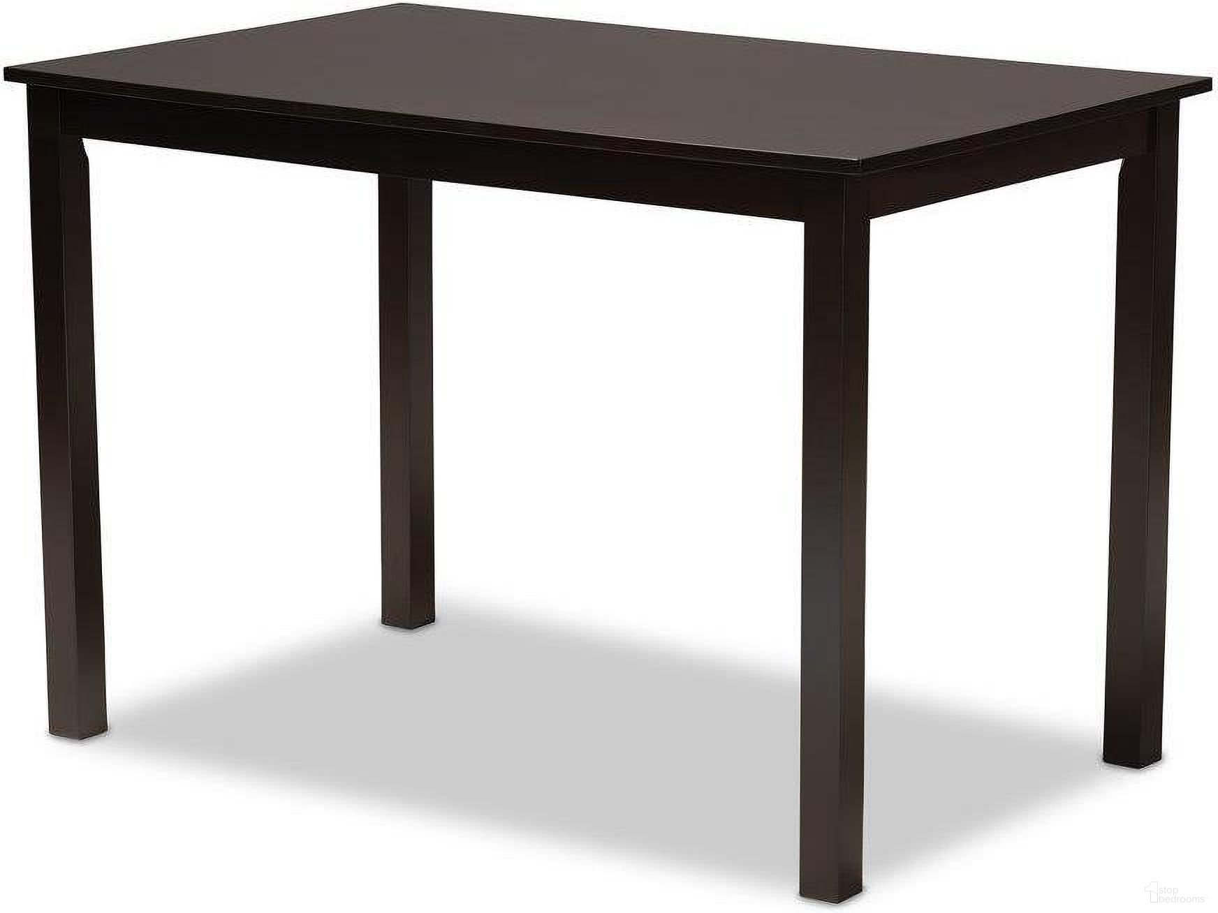 The appearance of Baxton Studio Cherese Modern and Contemporary Sand Fabric Upholstered Espresso Brown Finished 5-Piece Wood Dining Set designed by Baxton Studio in the modern / contemporary interior design. This sand piece of furniture was selected by 1StopBedrooms from Cherese Collection to add a touch of cosiness and style into your home. Sku: RH334C-Sand/Dark Brown-5PC Dining Set. Material: Rubberwood.