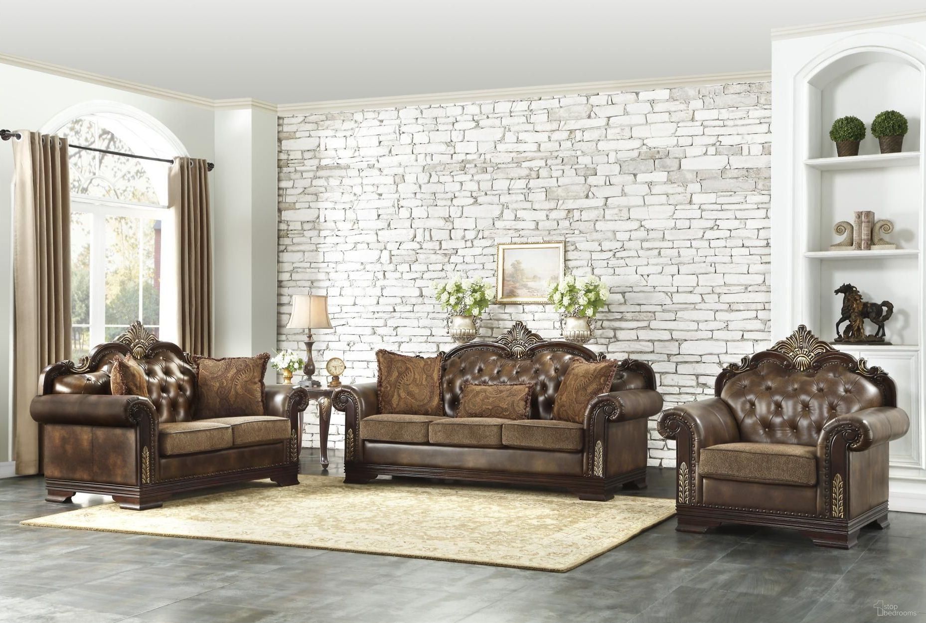 Homelegance Croydon Living Room Set - Thumbnail 2