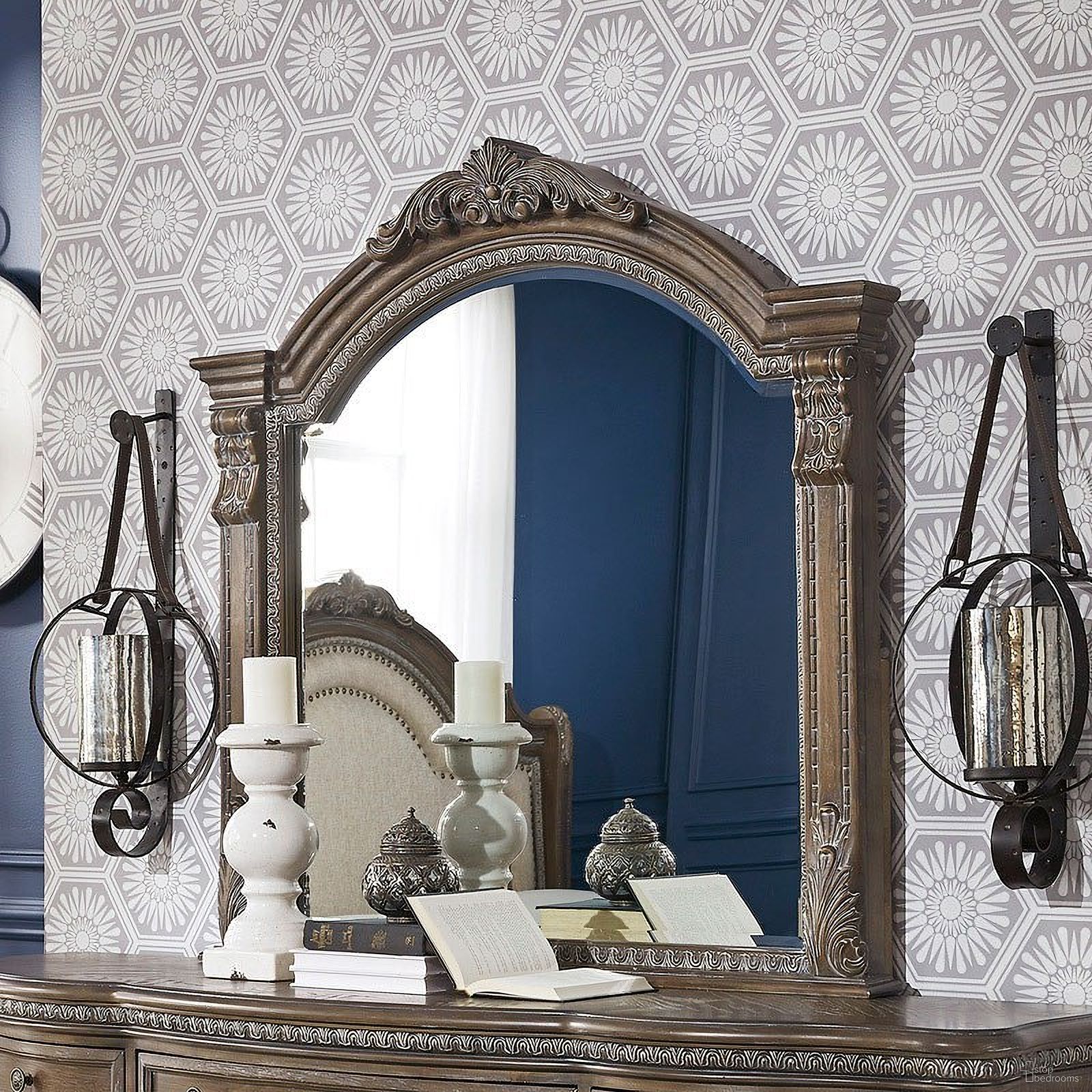 The appearance of Charmond Brown Bedroom Mirror designed by Signature Design by Ashley in the traditional interior design. This brown piece of furniture was selected by 1StopBedrooms from Charmond Collection to add a touch of cosiness and style into your home. Sku: B803-36. Material: Glass.