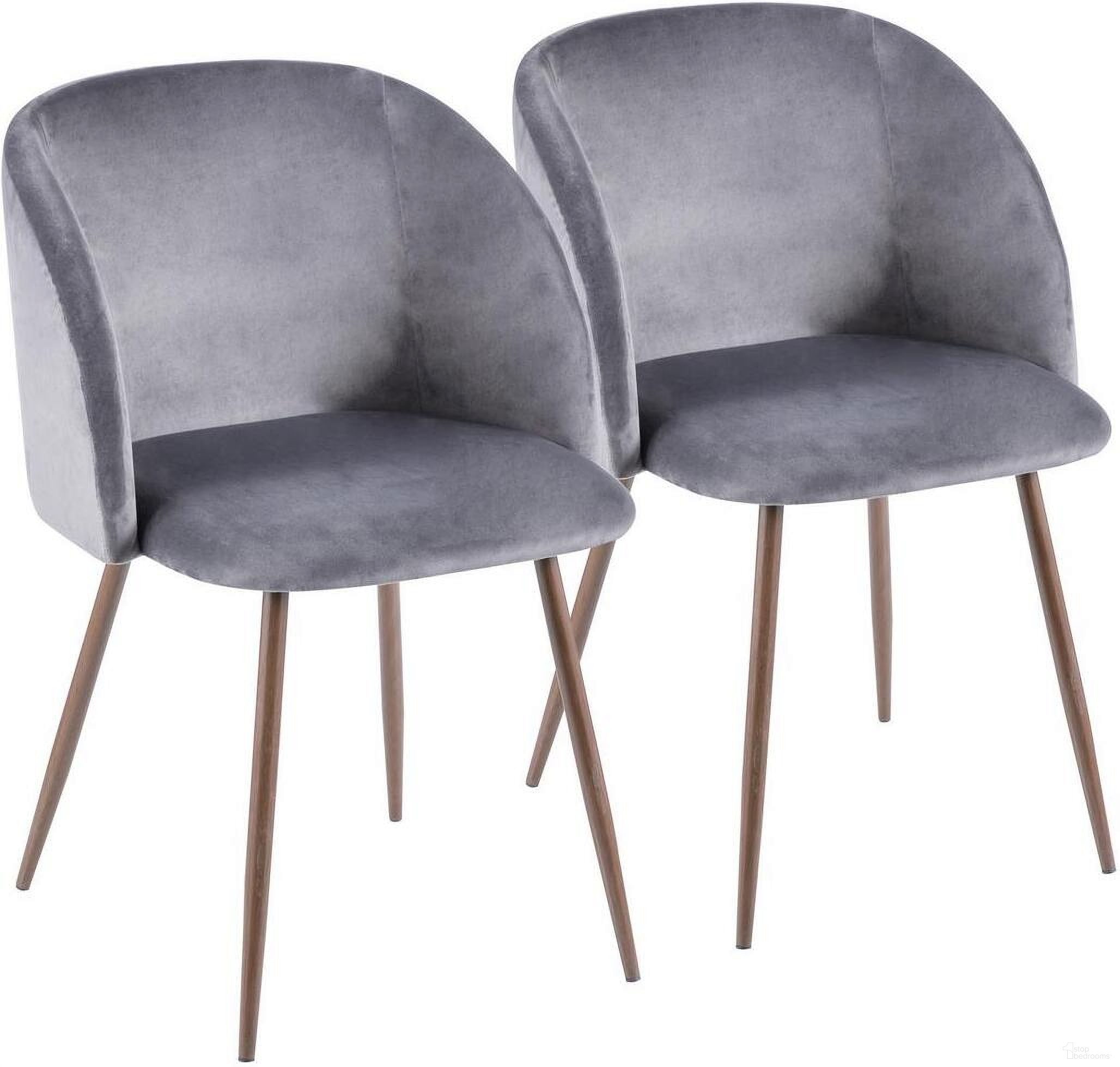 The appearance of Fran Brown and Gray Dining Chair Set of 2 designed by Lumisource in the modern / contemporary interior design. This gray piece of furniture  was selected by 1StopBedrooms from Luna Collection to add a touch of cosiness and style into your home. Sku: CH-FRAN WL+GY2. Material: Metal. Chair Type: Arm Chair.