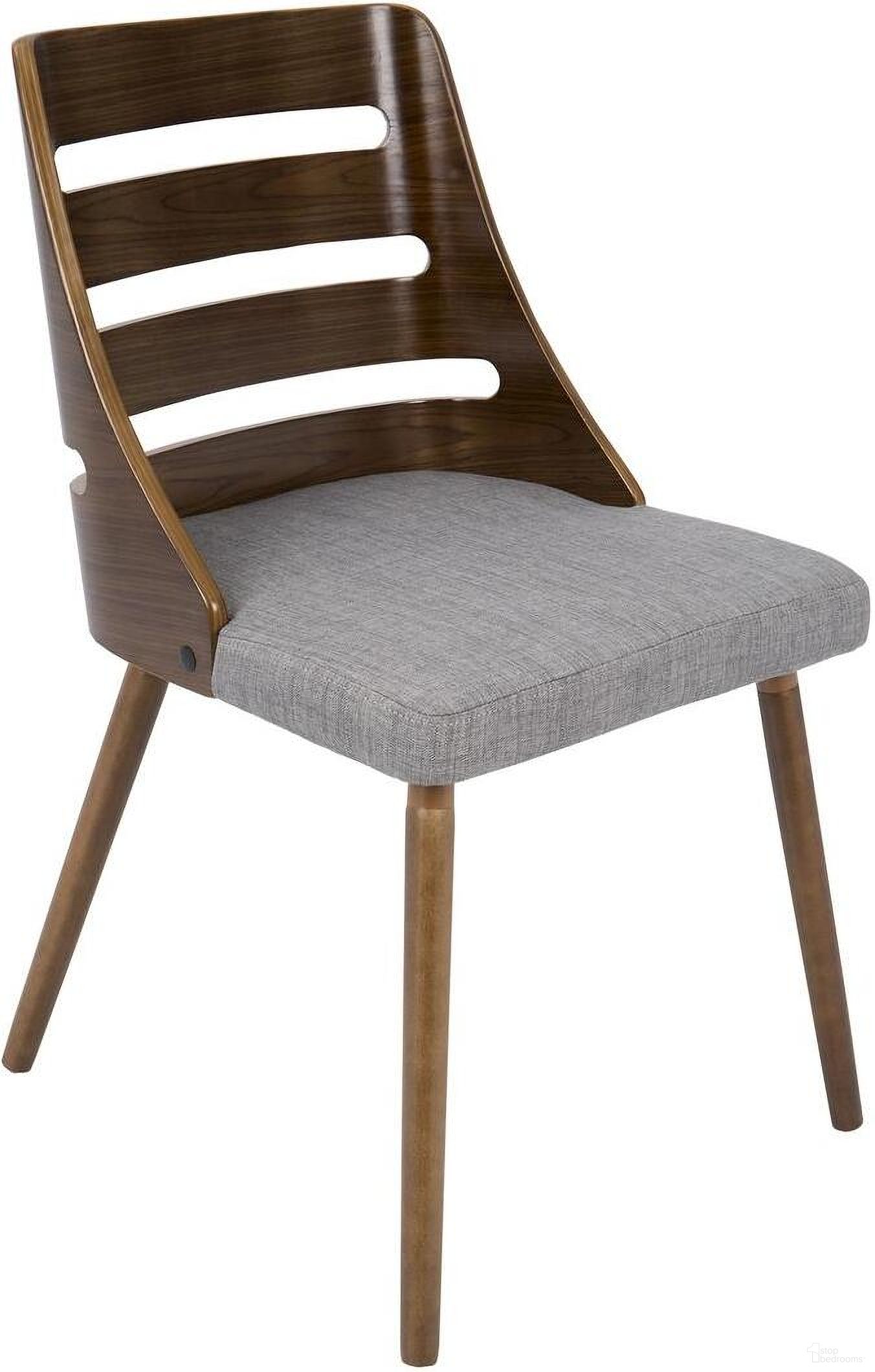 The appearance of Trevi Gray And Walnut Dining Chair designed by Lumisource in the transitional interior design. This brown piece of furniture was selected by 1StopBedrooms from Trevi Collection to add a touch of cosiness and style into your home. Sku: CH-TRV WL+GY. Material: Wood. Chair Type: Side Chair.