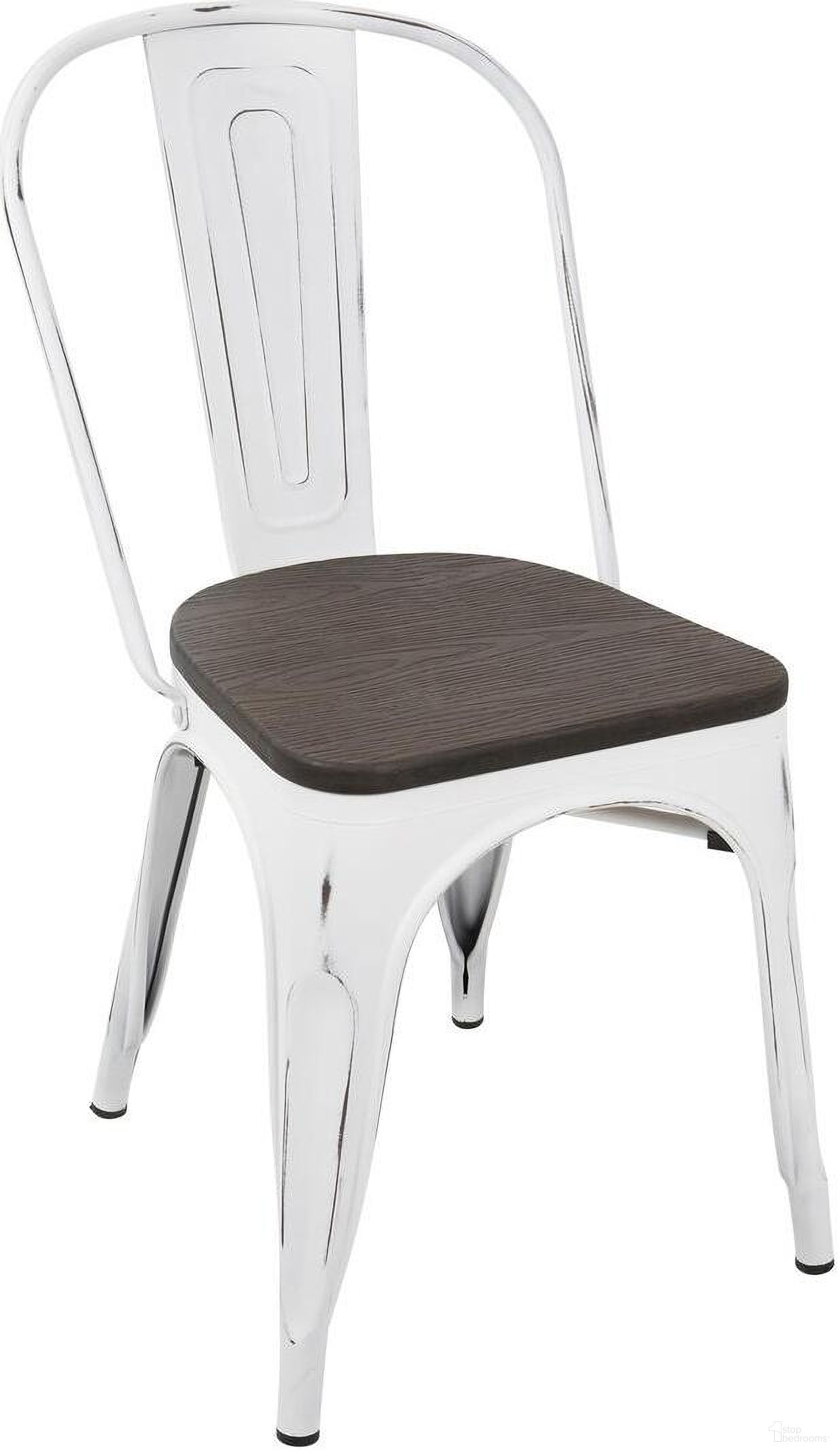 The appearance of Oregon Dining Chair Set of 2 designed by Lumisource in the industrial interior design. This white piece of furniture was selected by 1StopBedrooms from Oregon Collection to add a touch of cosiness and style into your home. Sku: DC-OR VW+E2. Material: Wood. Chair Type: Side Chair.