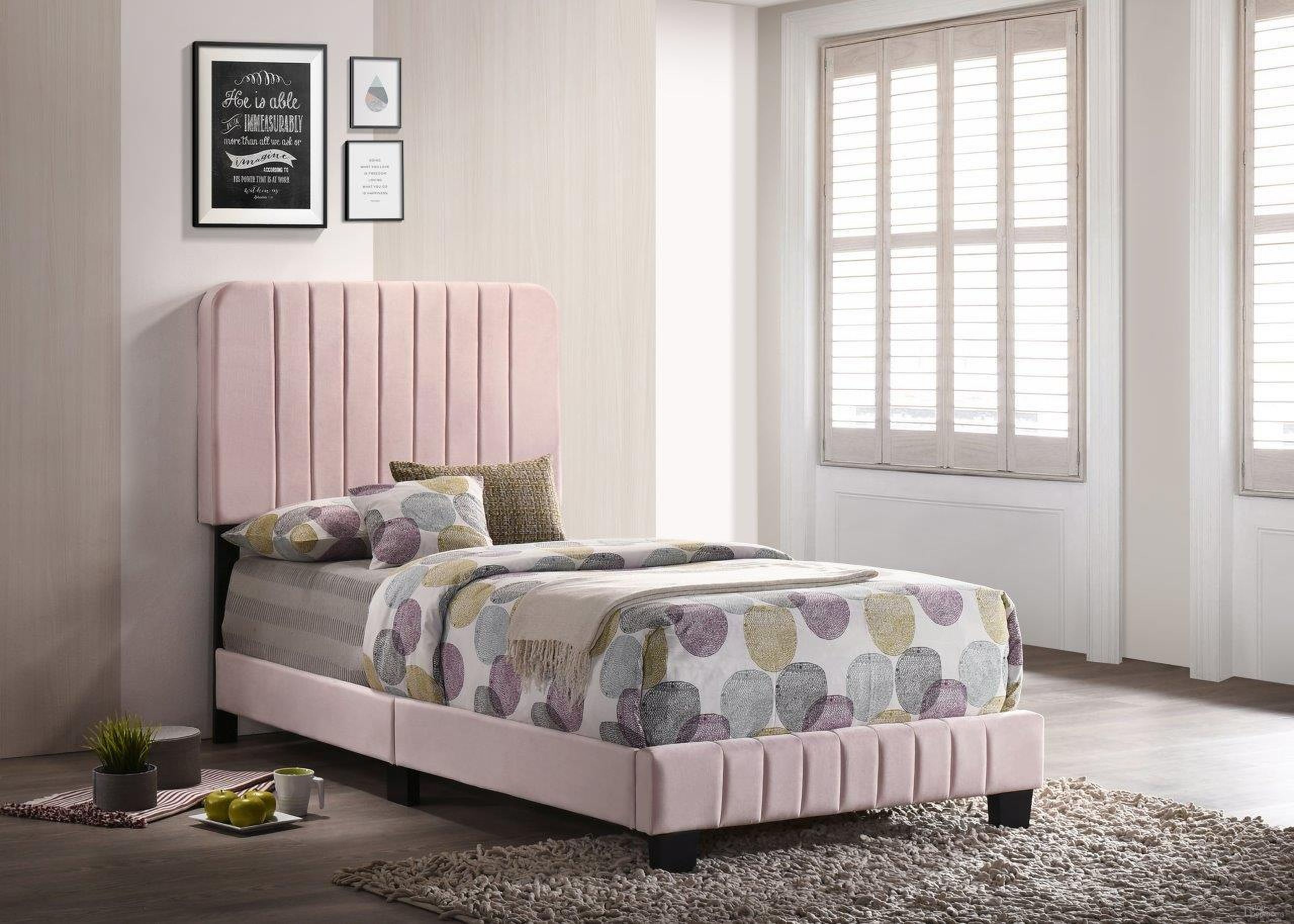 Glory Furniture Lodi Twin Bed, Pink