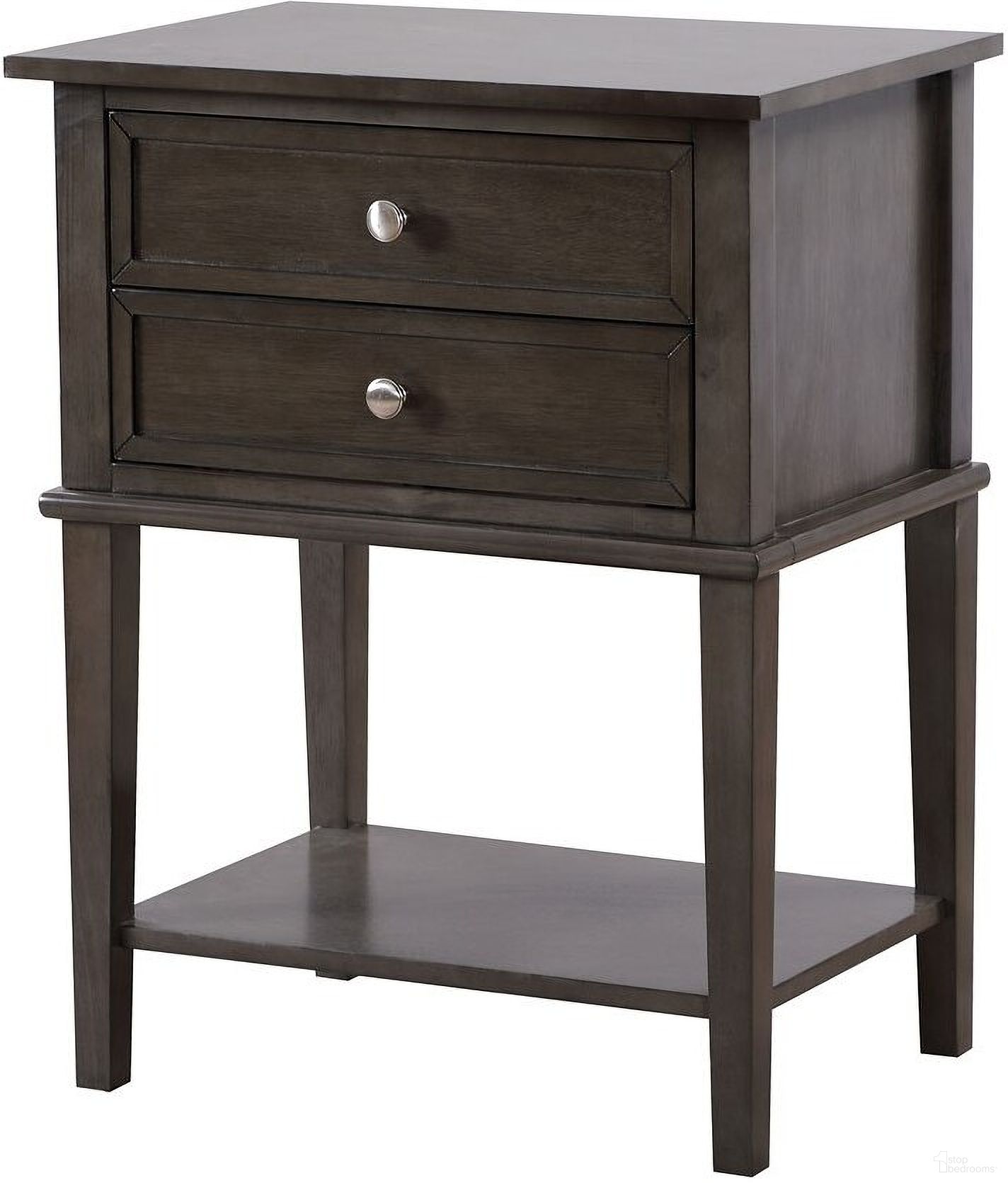 Glory Furniture Newton Nightstand, Smoked Gray