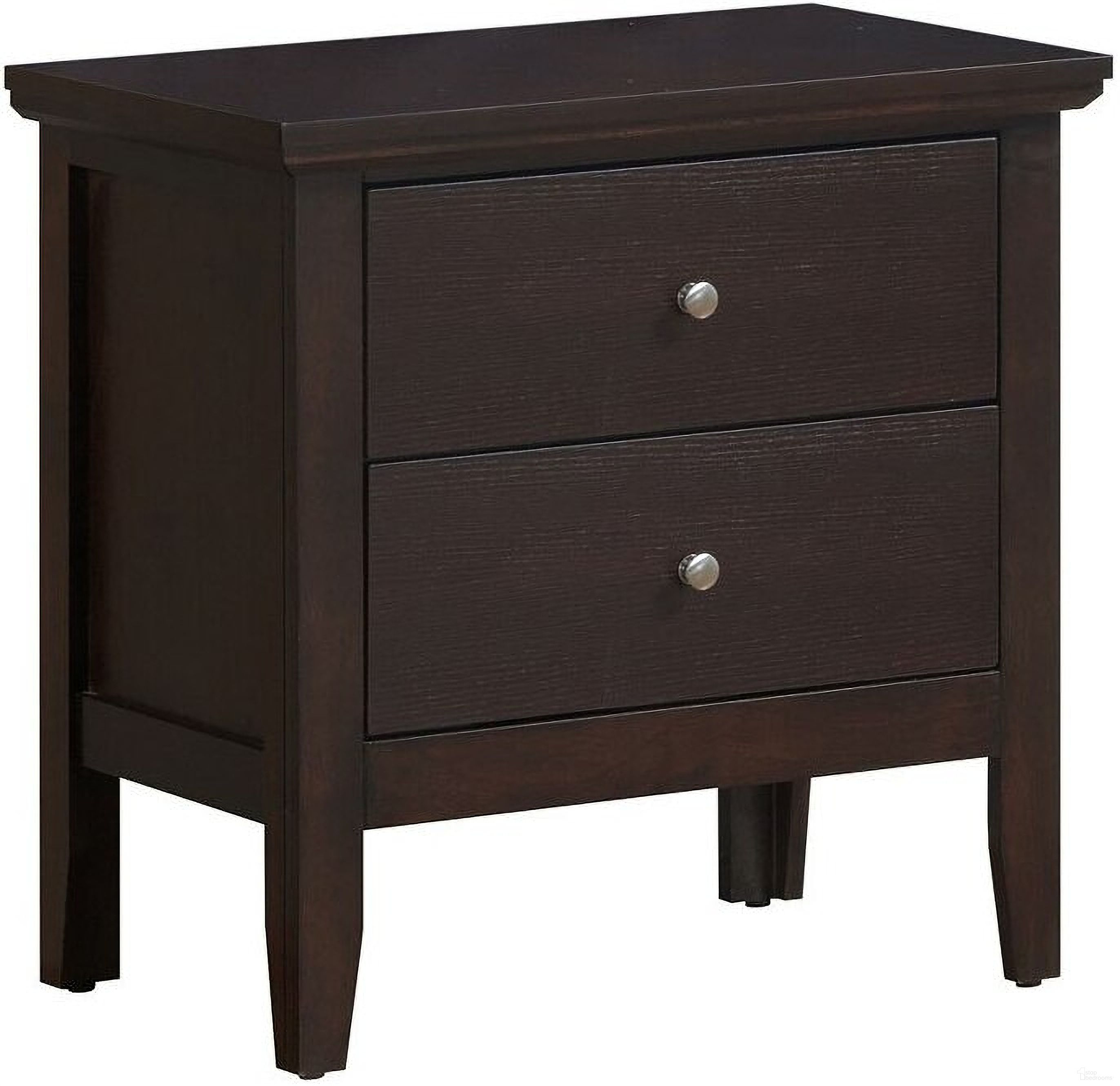 The appearance of Parker Nightstand designed by Glory in the transitional interior design. This dark cappuccino piece of furniture  was selected by 1StopBedrooms from Parker Collection to add a touch of cosiness and style into your home. Sku: G1300-N-Nightstand. Material: Wood.