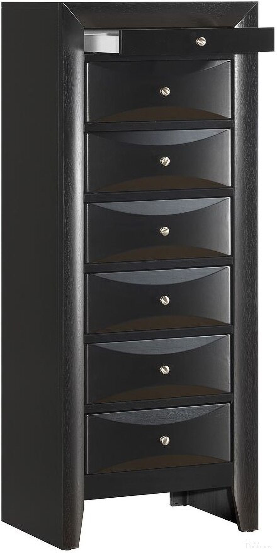 The appearance of Marilla 7 Drawer Lingerie Chest (Cherry) designed by Glory in the modern / contemporary interior design. This cherry piece of furniture  was selected by 1StopBedrooms from Marilla Collection to add a touch of cosiness and style into your home. Sku: G1500-LC-7 Drawer Lingerie Chest. Material: Wood.