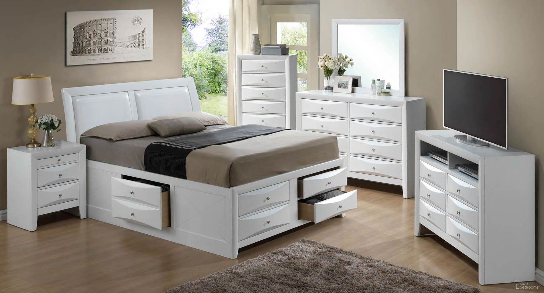 The appearance of G1570I Youth Storage Bedroom Set designed by Glory in the transitional interior design. This white piece of furniture was selected by 1StopBedrooms from G1570 Collection to add a touch of cosiness and style into your home. Sku: G1570I-TSB4-Twin STGE Bed HDBD;G1570I-TSB4-Twin STGE Bed FTBD;G1570I-TSB4-Twin STGE Bed Rails;G1570I-TSB4-Twin STGE Bed Drawers for Rails;G1570I-TSB4-Twin STGE Bed Drawers for FTBD;G1570I-TSB4-Twin STGE Bed Drawers for FTBD;G1570-N-Nightstand. Bed Type: Storage Bed. Material: Wood. Bed Size: Twin.