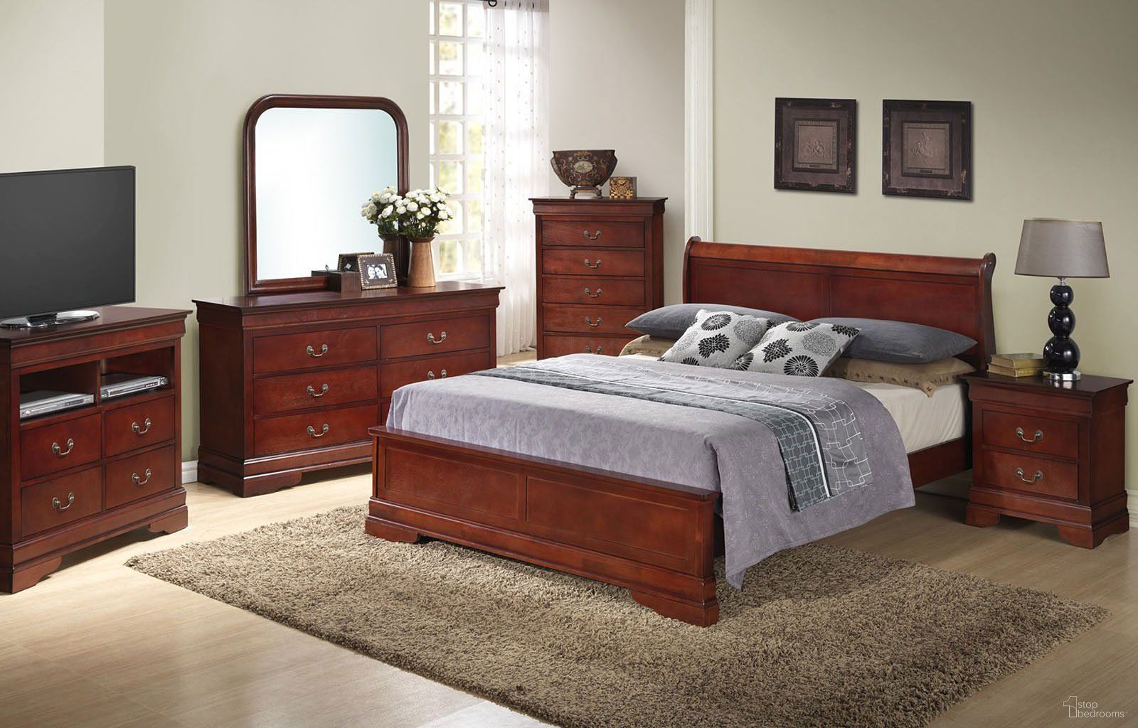 G3100 Sleigh Headboard Bedroom Set