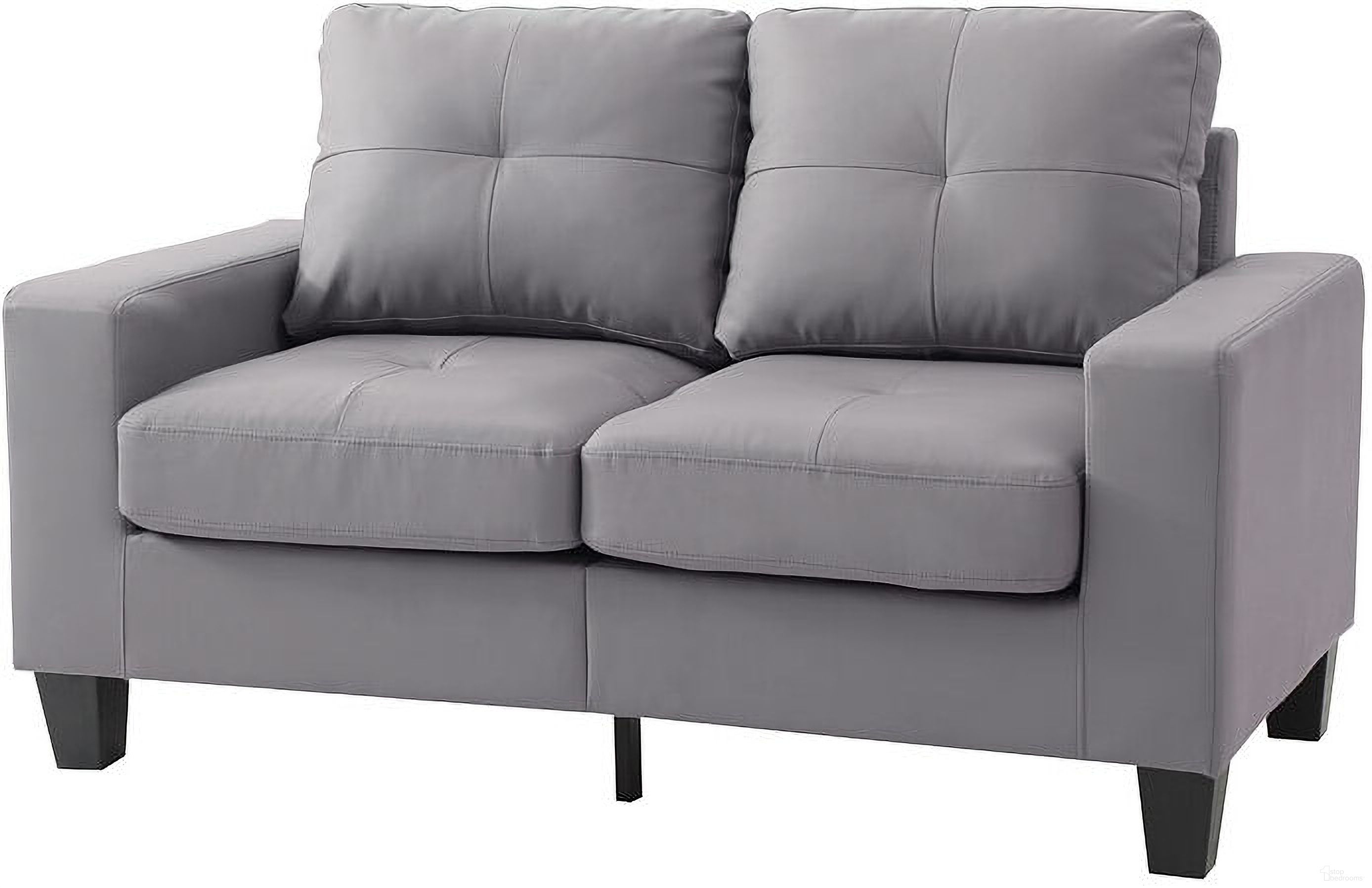 The appearance of Newbury Modular Loveseat (Gray) designed by Glory in the modern / contemporary interior design. This gray piece of furniture  was selected by 1StopBedrooms from Newbury Collection to add a touch of cosiness and style into your home. Sku: G461A-L-Newbury Modular Loveseat. Material: Faux Leather.