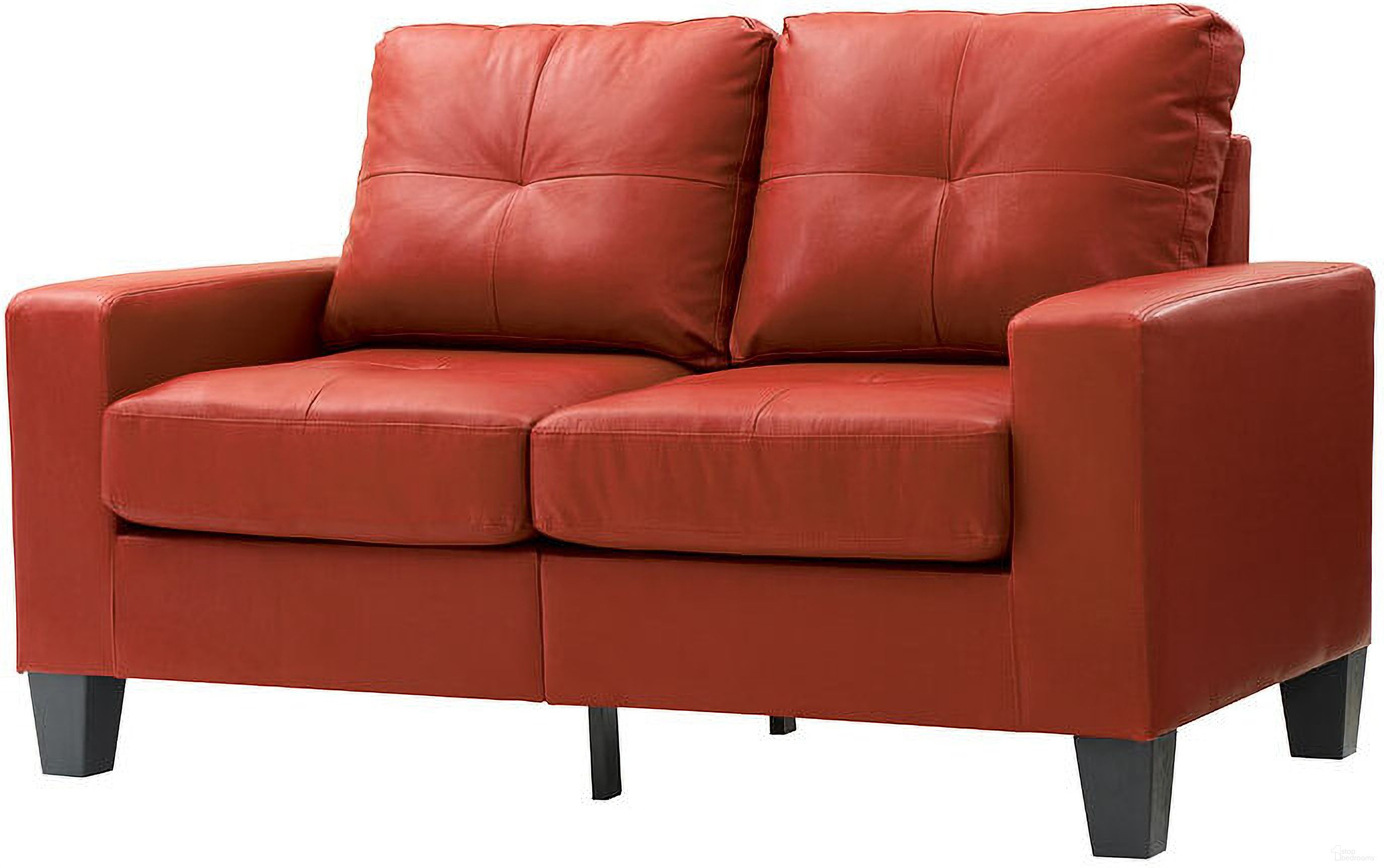 The appearance of Newbury Modular Loveseat (Red) designed by Glory in the modern / contemporary interior design. This red piece of furniture was selected by 1StopBedrooms from Newbury Collection to add a touch of cosiness and style into your home. Sku: G465A-L-Newbury Modular Loveseat. Material: Faux Leather.