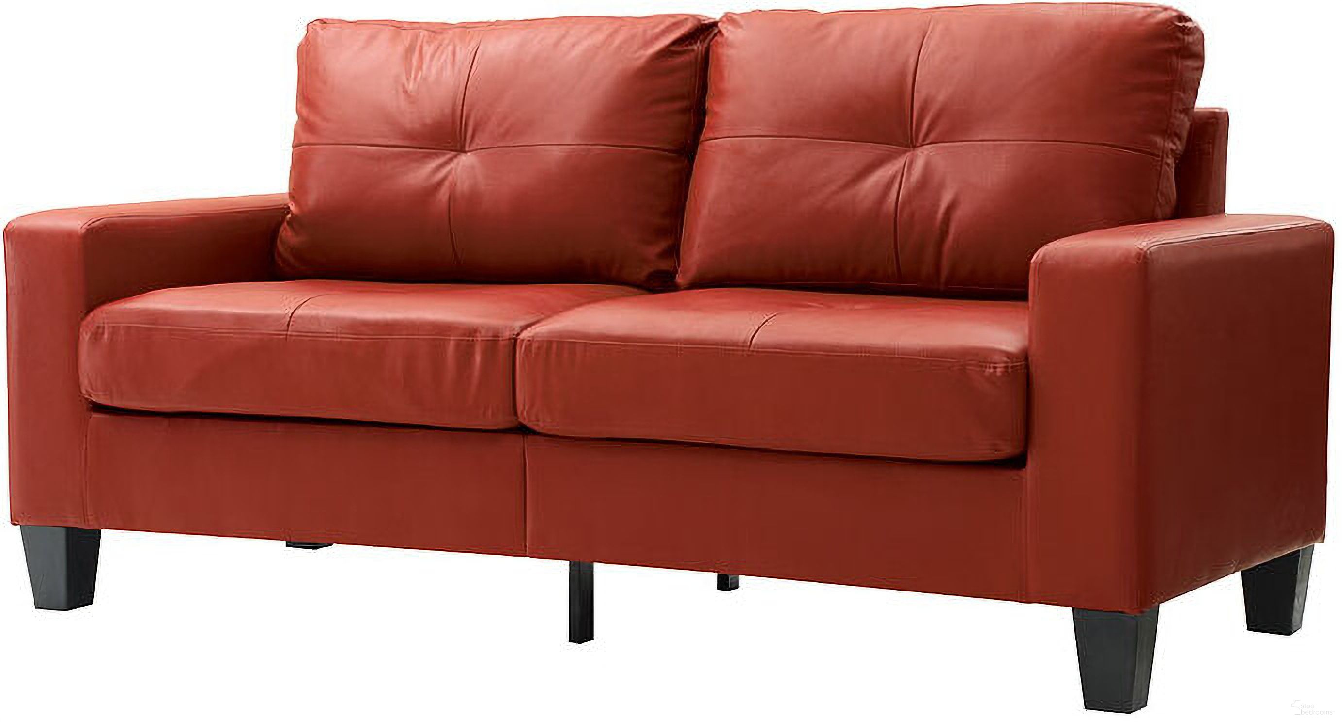The appearance of Newbury Modular Sofa (Red) designed by Glory in the modern / contemporary interior design. This red piece of furniture  was selected by 1StopBedrooms from Newbury Collection to add a touch of cosiness and style into your home. Sku: G465A-S-Newbury Modular Sofa. Material: Faux Leather.