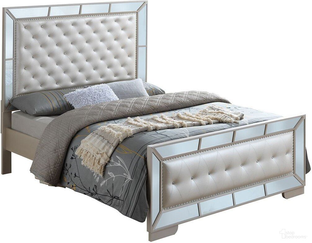 The appearance of G8100A Panel Bed (King) designed by Glory in the transitional interior design. This pearl piece of furniture  was selected by 1StopBedrooms from G81 Collection to add a touch of cosiness and style into your home. Sku: G8100A-KB Box 1;G8100A-KB Box 2;G8100A-KB Box 3. Bed Type: Panel Bed. Material: Wood. Bed Size: King.