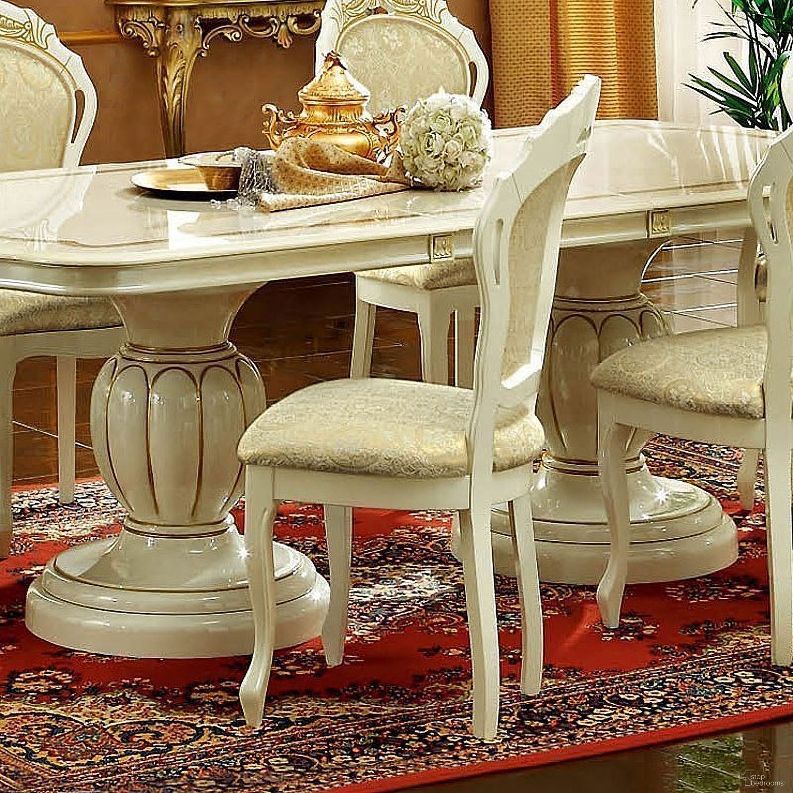 The appearance of Leonardo Side Chair (Set of 2) designed by ESF in the traditional interior design. This ivory piece of furniture was selected by 1StopBedrooms from Leonardo Collection to add a touch of cosiness and style into your home. Sku: LEONARDOSIDECHAIR. Material: Wood. Chair Type: Side Chair.