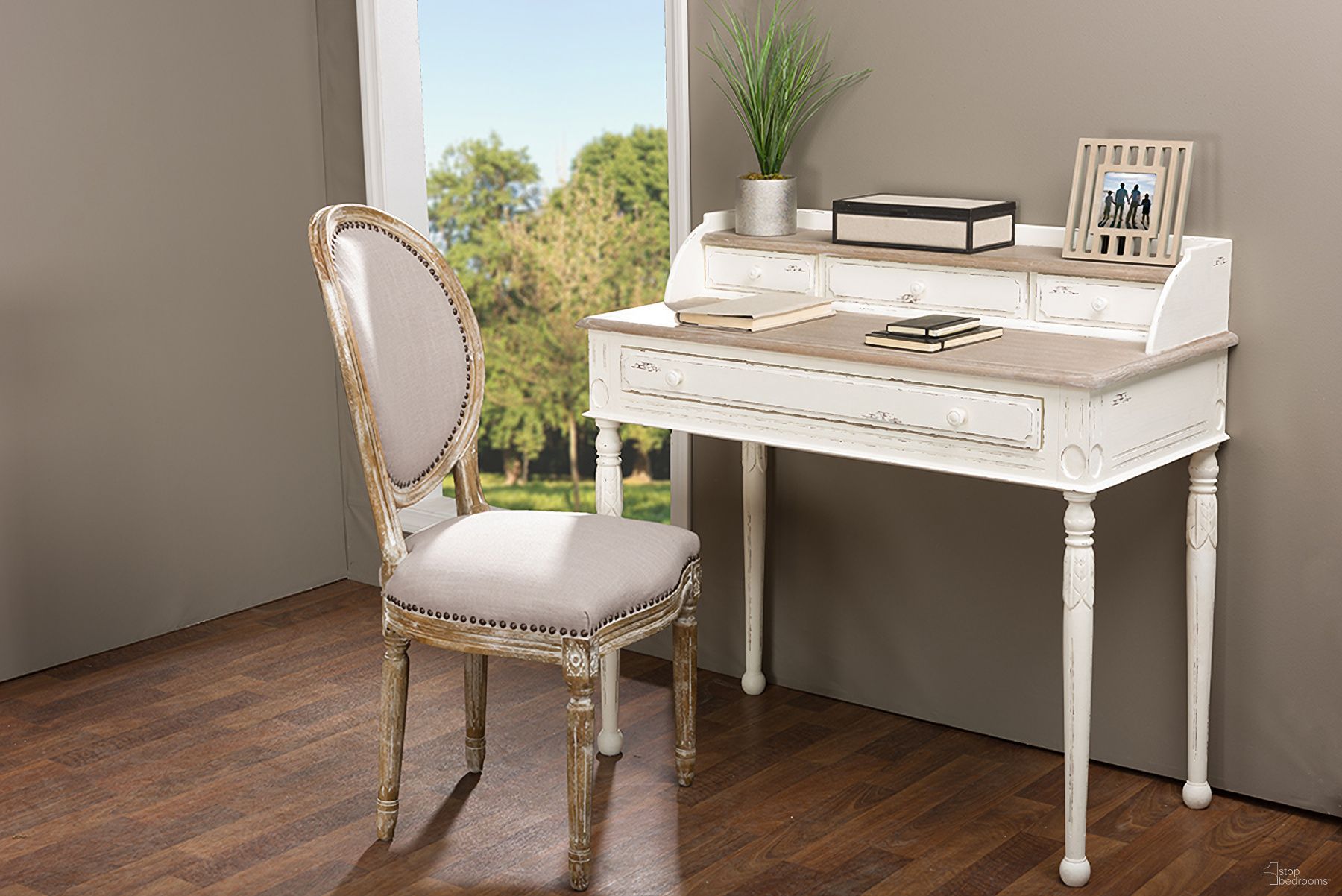 The appearance of Baxton Studio Anjou Traditional French Accent Writing Desk designed by Baxton Studio in the traditional interior design. This white piece of furniture was selected by 1StopBedrooms from Anjou Collection to add a touch of cosiness and style into your home. Sku: PLM1VM/M B-CA. Material: Wood.