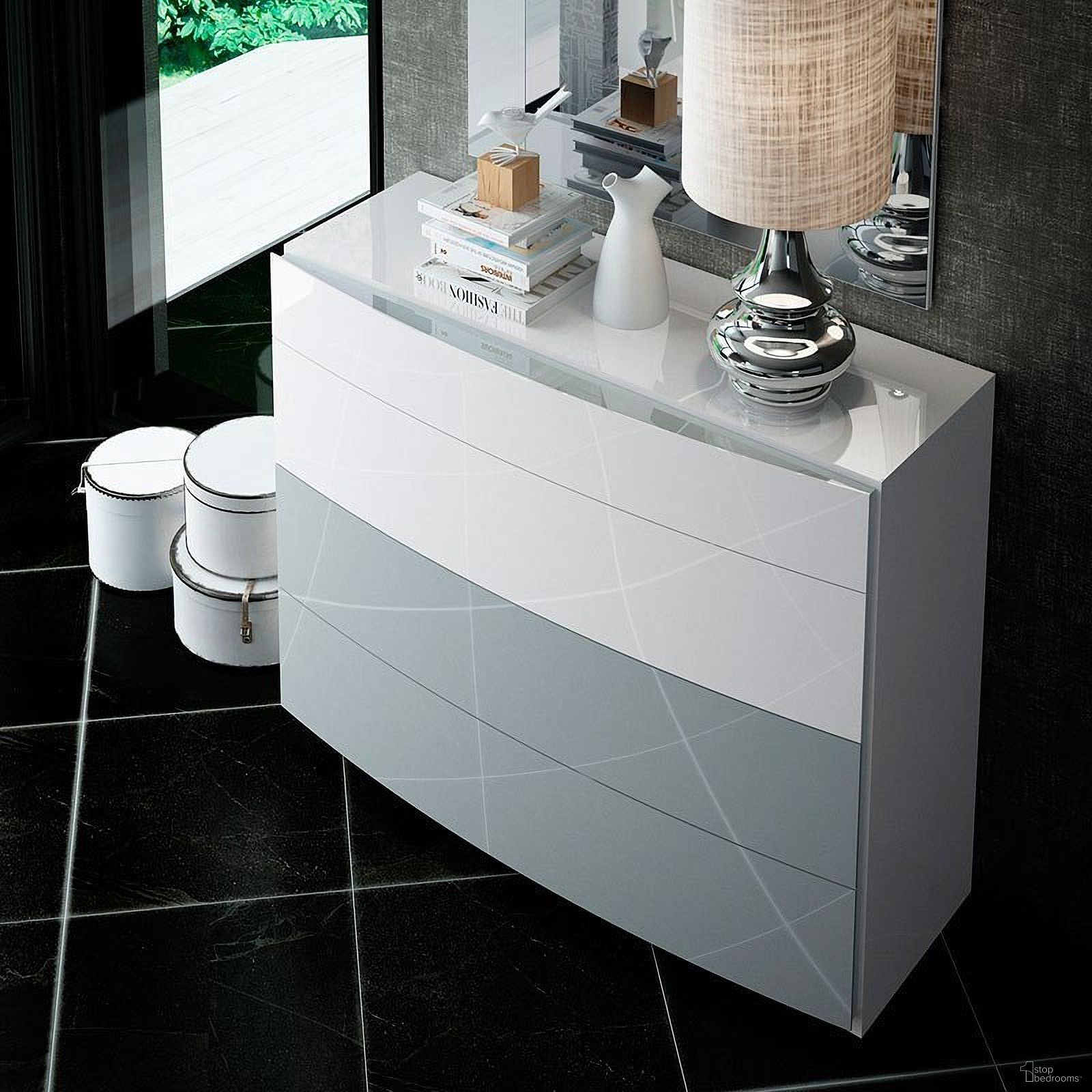 The appearance of Ronda Single Dresser designed by ESF in the modern / contemporary interior design. This white piece of furniture  was selected by 1StopBedrooms from Ronda Collection to add a touch of cosiness and style into your home. Sku: RONDADRESSER. Material: Wood.