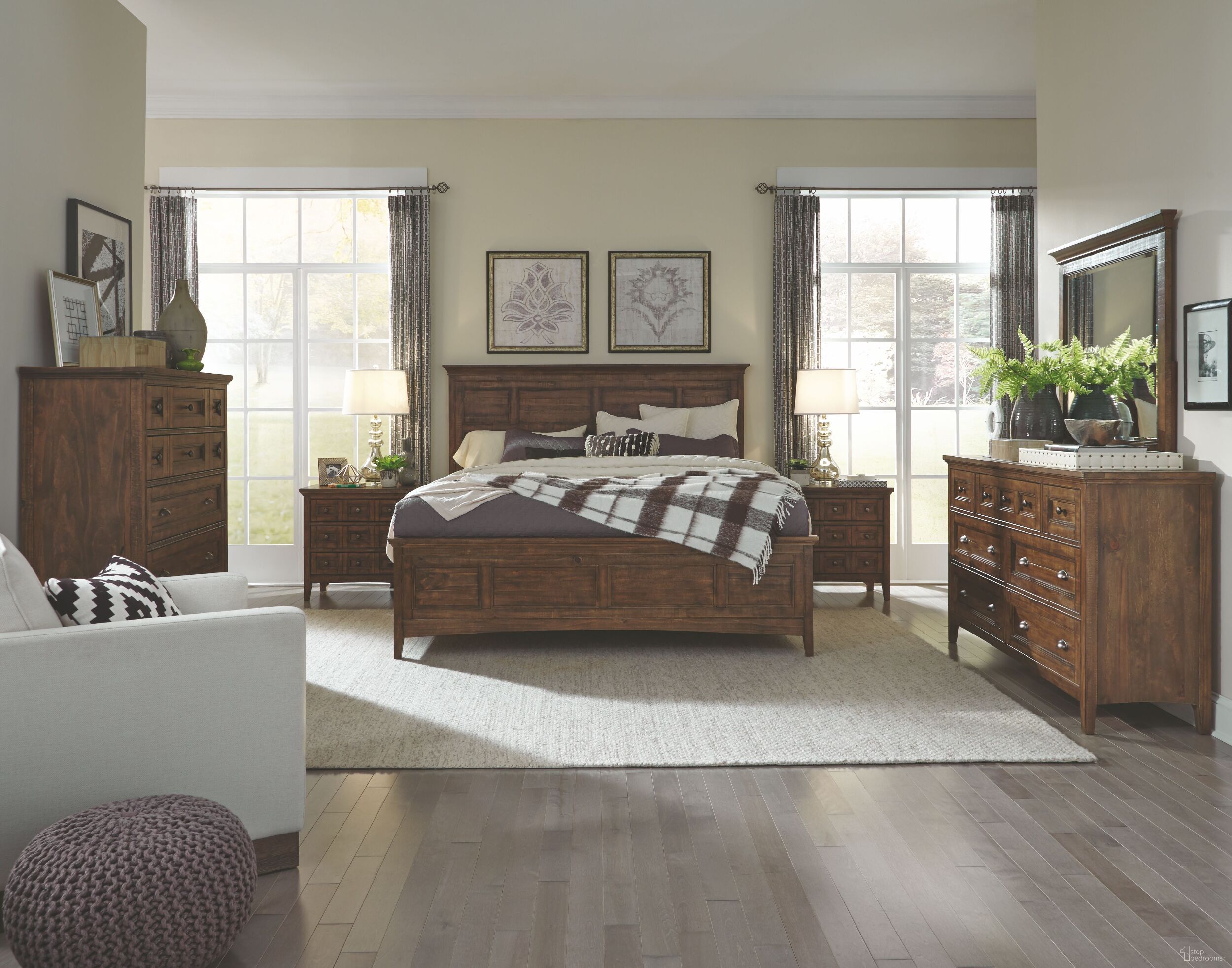 Bay Creek Toasted Nutmeg Panel Bedroom Set