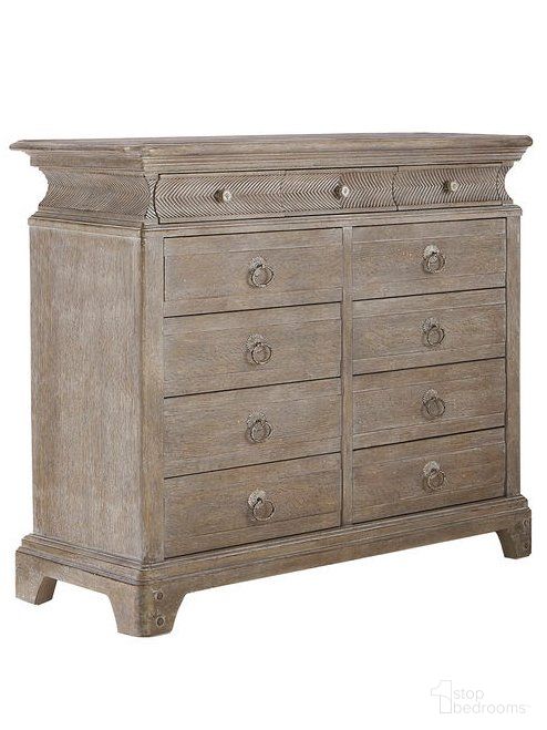 The appearance of A.R.T. Furniture Summer Creek Light Keepers Dresser designed by A.R.T. in the country / farmhouse interior design. This oak piece of furniture was selected by 1StopBedrooms from Summer Creek Collection to add a touch of cosiness and style into your home. Sku: 251131-1303. Material: Parawood.