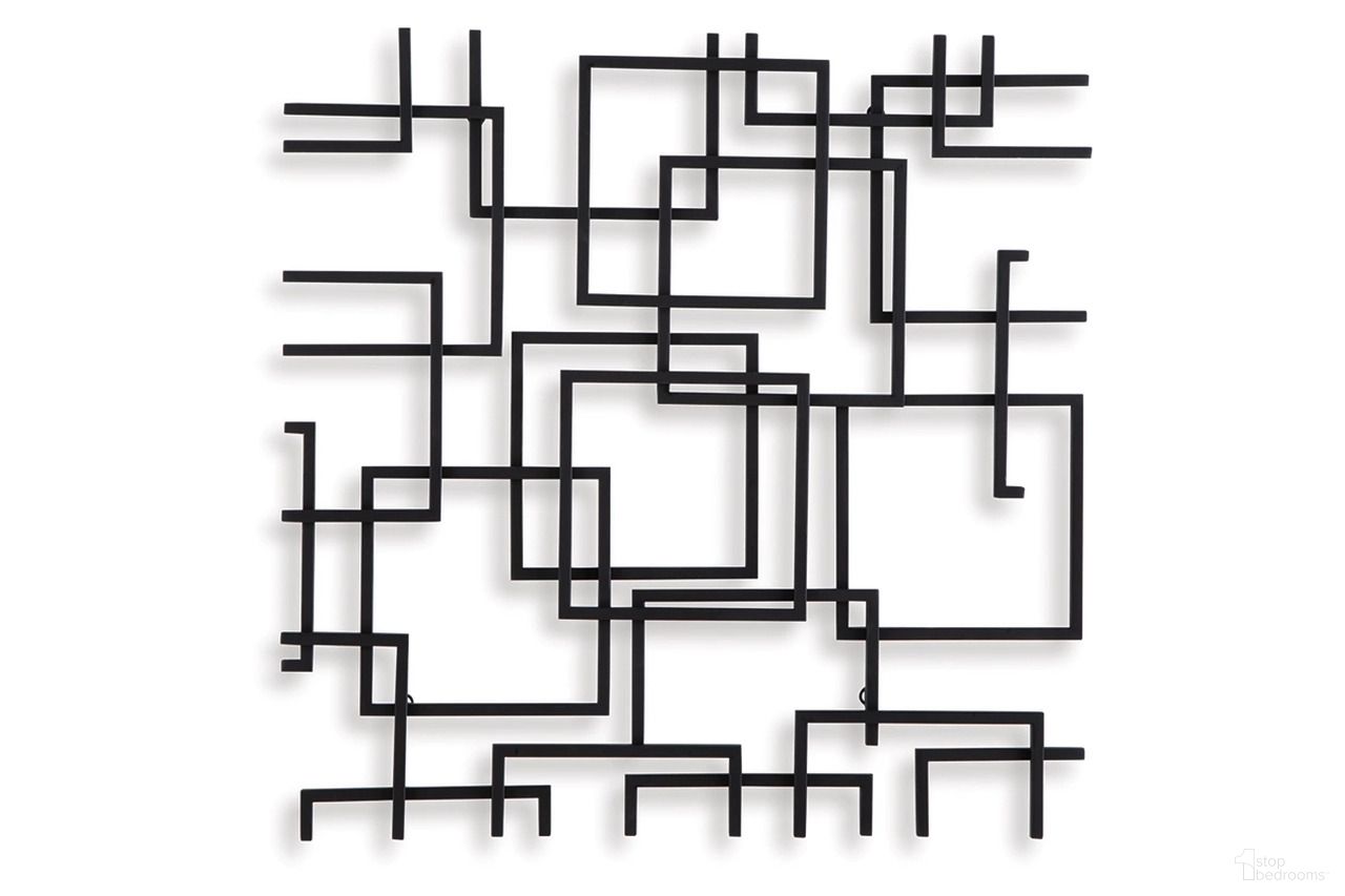 The appearance of Aadanton Wall Decor In Black designed by Signature Design by Ashley in the modern / contemporary interior design. This black piece of furniture  was selected by 1StopBedrooms from Aadanton Collection to add a touch of cosiness and style into your home. Sku: A8010400.