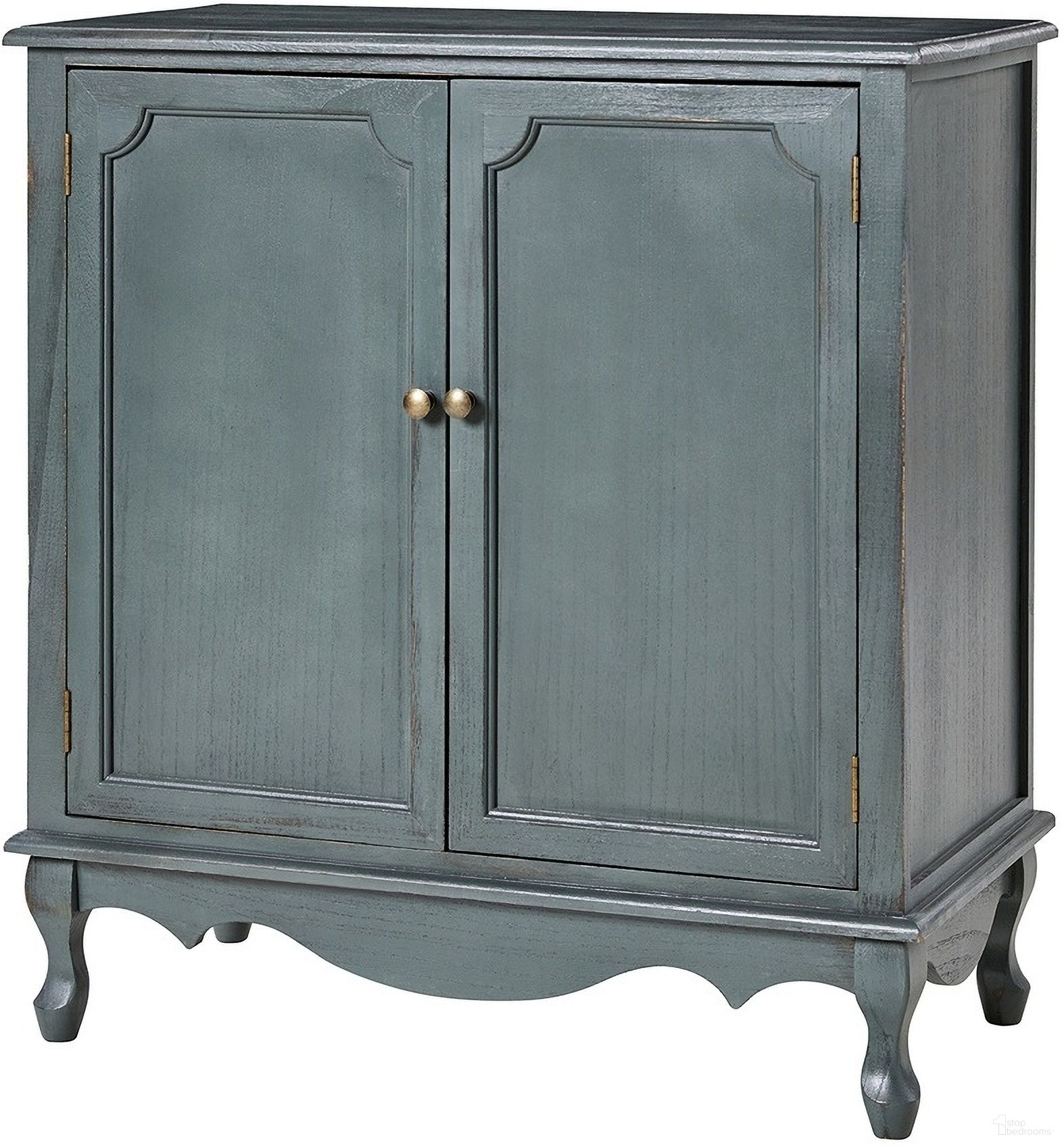 The appearance of Aanijah Accent Cabinet In Blue designed by Karat Home in the modern / contemporary interior design. This blue piece of furniture  was selected by 1StopBedrooms from Aanijah Collection to add a touch of cosiness and style into your home. Sku: SCCL0909-BLU. Material: Engineered Wood.