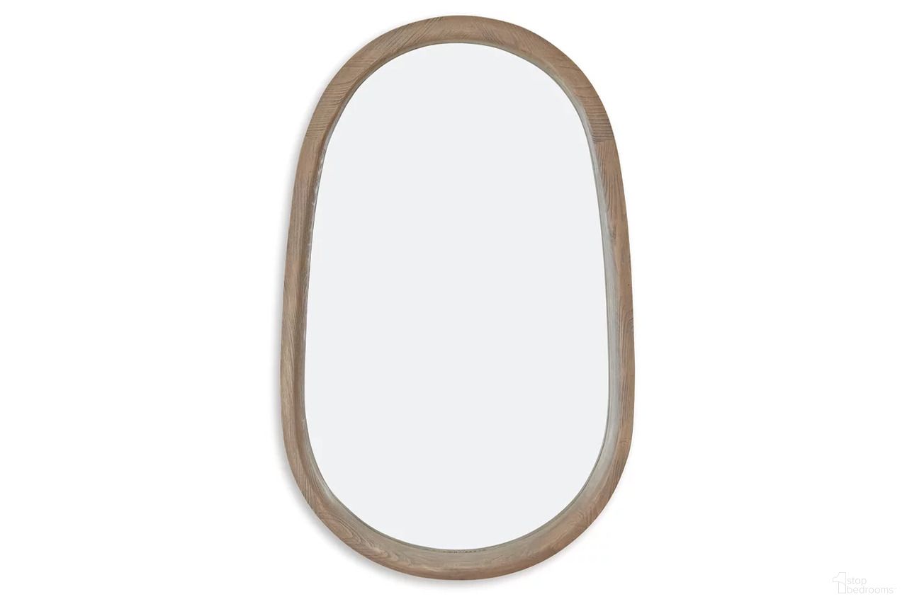 The appearance of Aarilynn Accent Mirror In Antique Brown designed by Signature Design by Ashley in the transitional interior design. This antique brown piece of furniture was selected by 1StopBedrooms from Aarilynn Collection to add a touch of cosiness and style into your home. Sku: A8010329. Material: Wood.