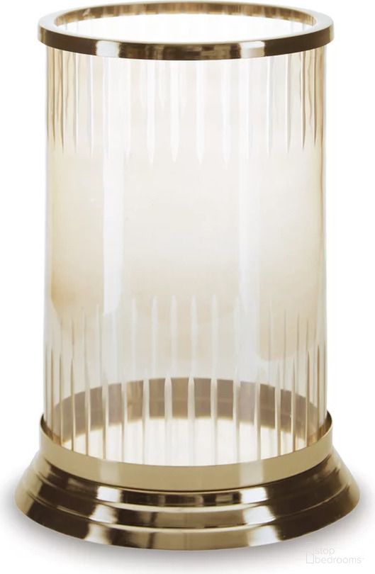 The appearance of Aavinson Small Candle Holder In Amber designed by Signature Design by Ashley in the traditional interior design. This amber piece of furniture was selected by 1StopBedrooms from Aavinson Collection to add a touch of cosiness and style into your home. Sku: A2000687. Material: Glass.