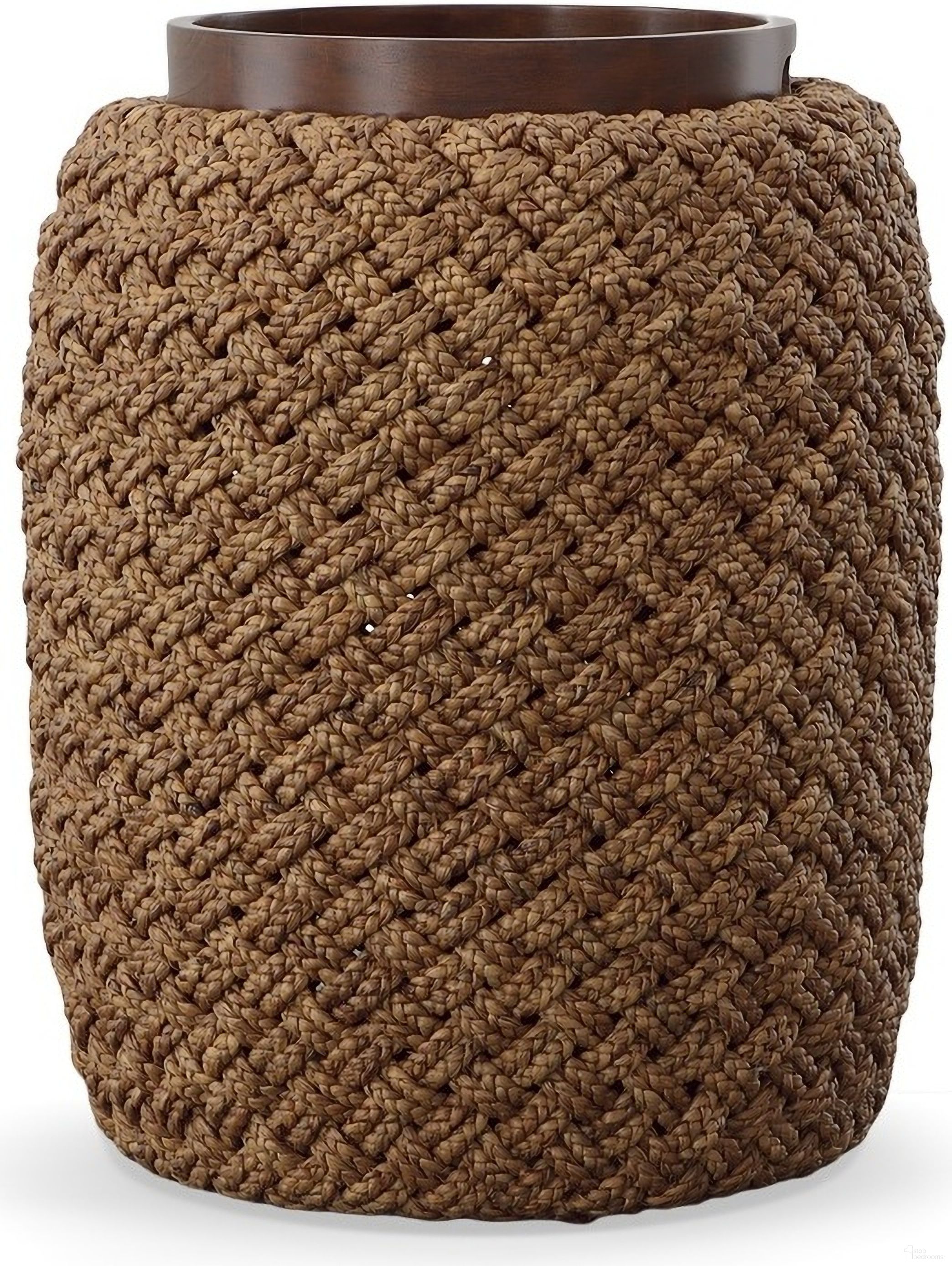 The appearance of Abaco Side Table In Dark Brown designed by Century Furniture in the modern / contemporary interior design. This dark brown piece of furniture  was selected by 1StopBedrooms from Curate Collection to add a touch of cosiness and style into your home. Sku: CT6038-NT. Material: Seagrass.