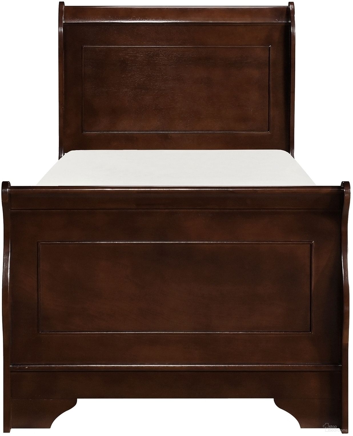Abbeville Twin Bed In Brown Cherry