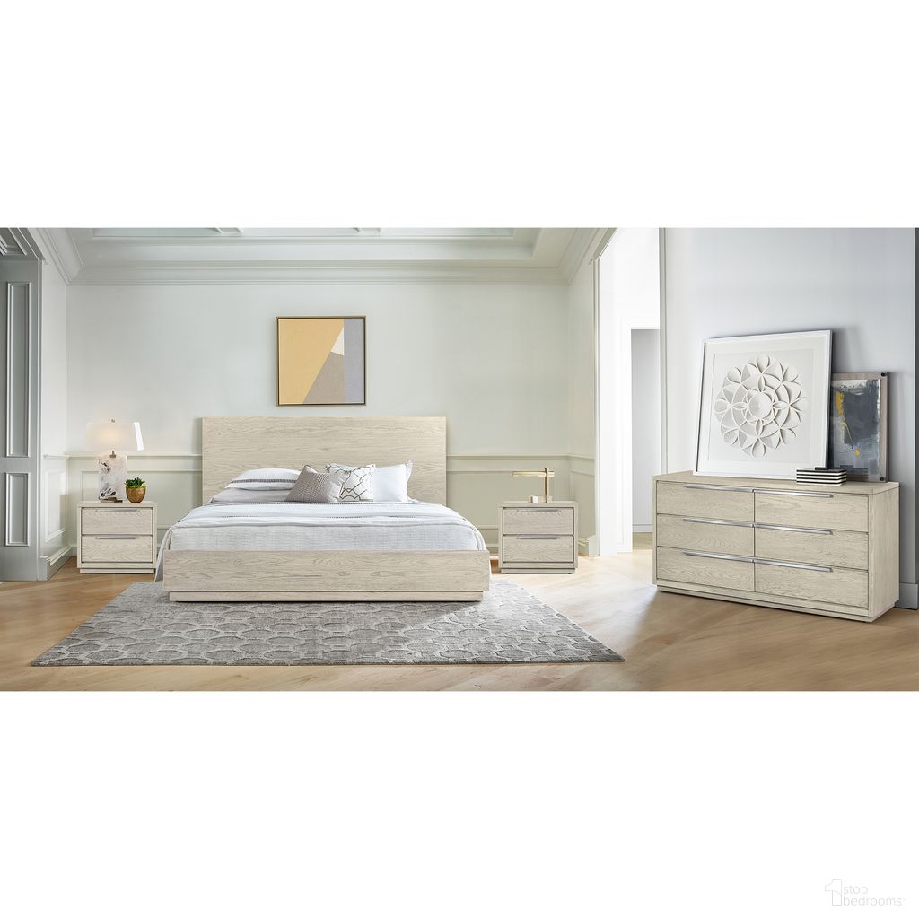 The appearance of Abbey King 4-Piece Bedroom Set In Gray Oak Wood designed by Armen Living in the modern / contemporary interior design. This silver gray piece of furniture was selected by 1StopBedrooms from Abbey Collection to add a touch of cosiness and style into your home. Sku: LCAJBDGRKGBX1;LCAJBDGRKGBX2;LCAJBDGRKGBX3;LCAJLAGR;LCAJLAGR;LCAJDRGR. Bed Type: Platform Bed. Material: Wood. Bed Size: King.