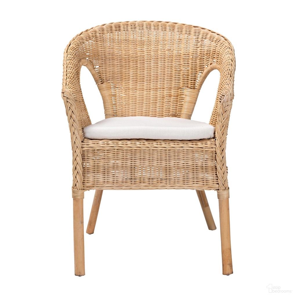 Abbey Rattan Dining Chair In Natural