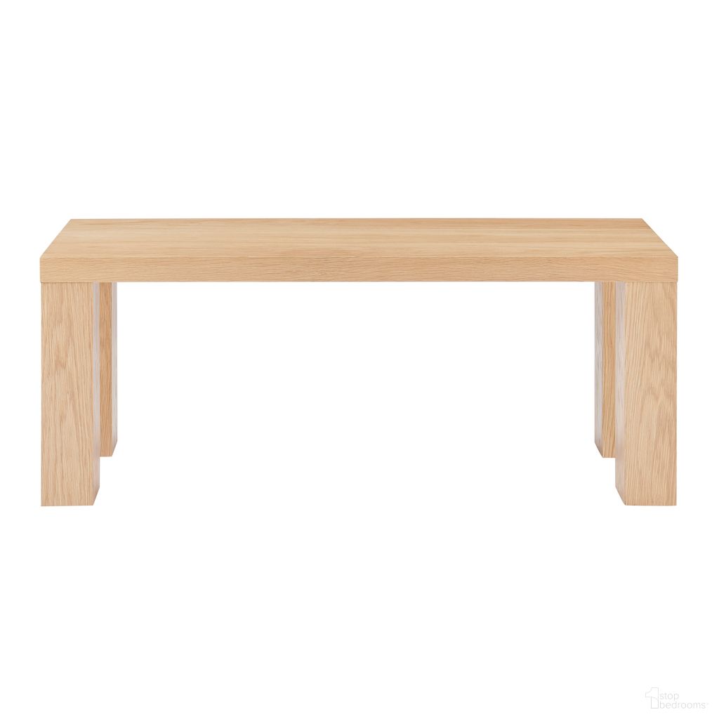 The appearance of Abby 49 Inch Bench In Oak designed by Euro Style in the modern / contemporary interior design. This oak piece of furniture was selected by 1StopBedrooms from Abby Collection to add a touch of cosiness and style into your home. Sku: 19720OAK-A;19720OAK-B. Material: MDF.