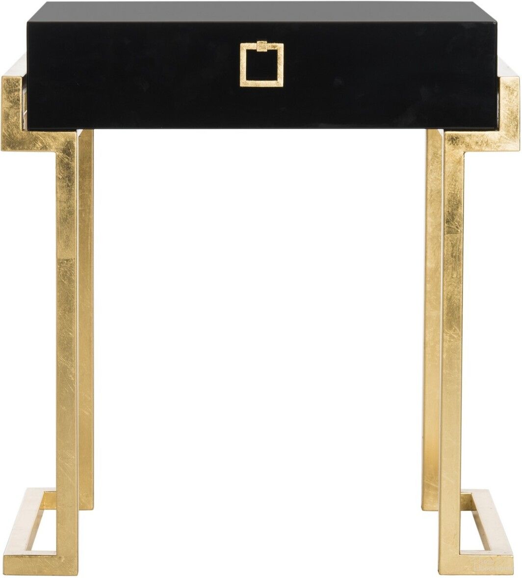 The appearance of Abele Side Table In Black designed by Safavieh Couture in the modern / contemporary interior design. This black piece of furniture  was selected by 1StopBedrooms from Abele Collection to add a touch of cosiness and style into your home. Sku: SFV3517B. Material: Wood.