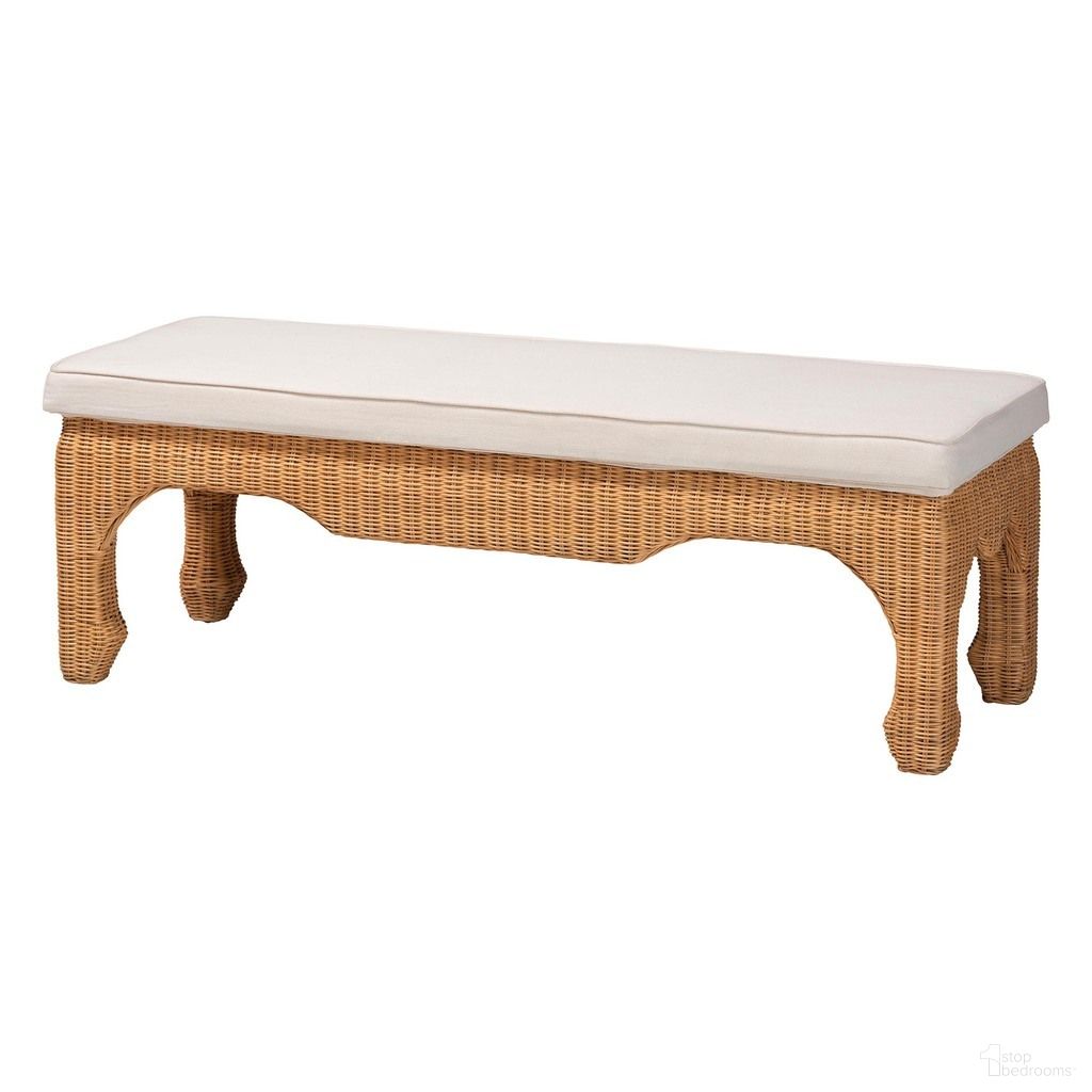 The appearance of Abena Handwoven Rattan Bench with Cushion In Light Honey designed by Baxton Studio in the bohemian interior design. This light honey piece of furniture was selected by 1StopBedrooms from Abena Collection to add a touch of cosiness and style into your home. Sku: Abena-Light Honey Wicker/Rattan-Bench. Material: Mahogany.
