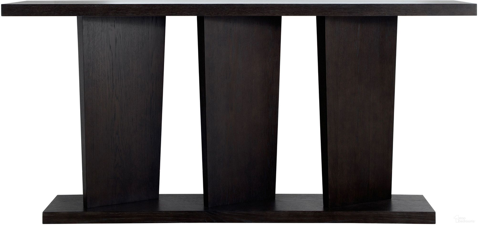 The appearance of Aberdeen Console Table In Brushed Black designed by Gabby in the transitional interior design. This brushed black piece of furniture was selected by 1StopBedrooms from Aberdeen Collection to add a touch of cosiness and style into your home. Sku: SCH-175414. Material: Wood.