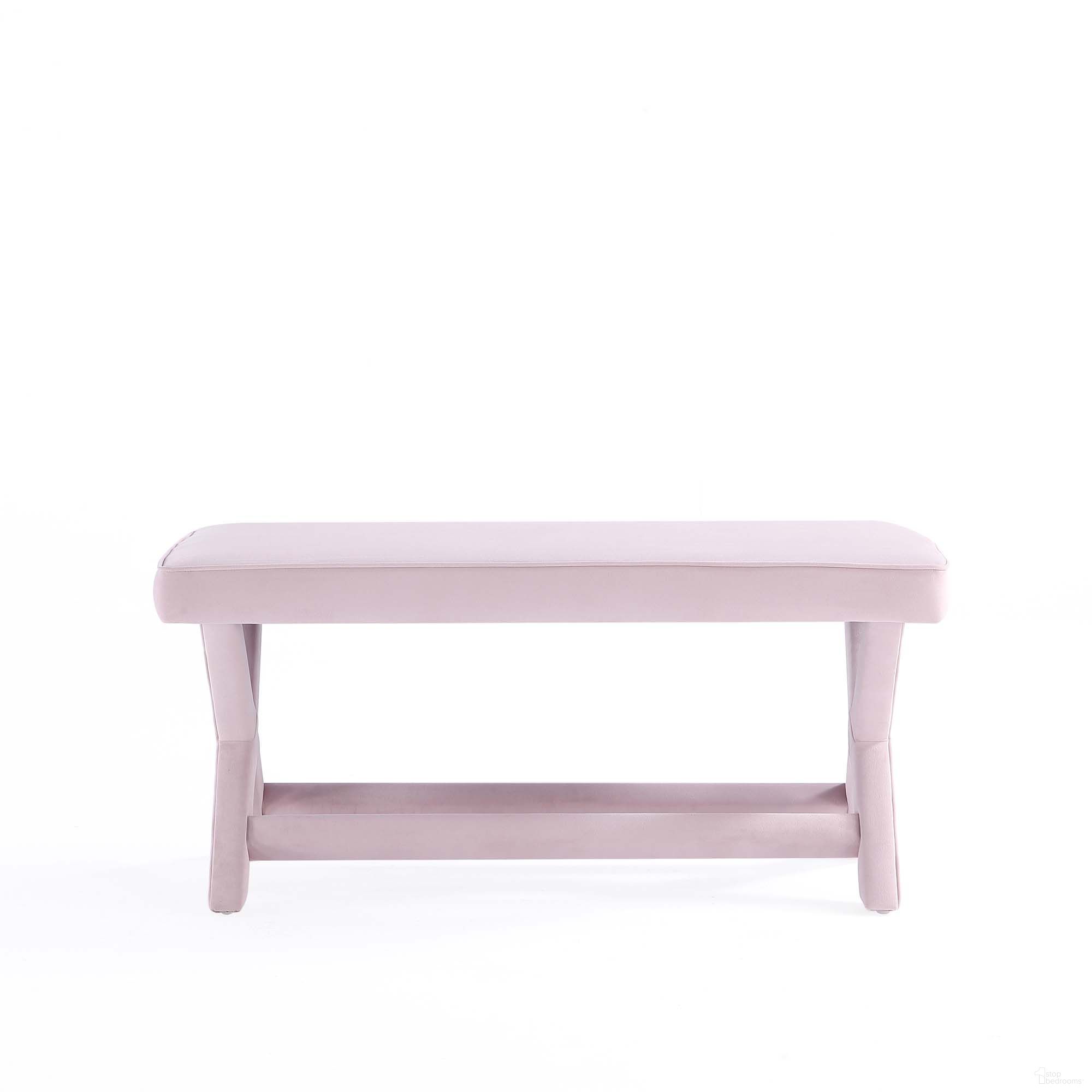 The appearance of Abigail Double Ottoman Bench In Pink designed by Manhattan Comfort in the transitional interior design. This pink piece of furniture was selected by 1StopBedrooms from Abigail Collection to add a touch of cosiness and style into your home. Sku: OT005-PK. Material: Wood.