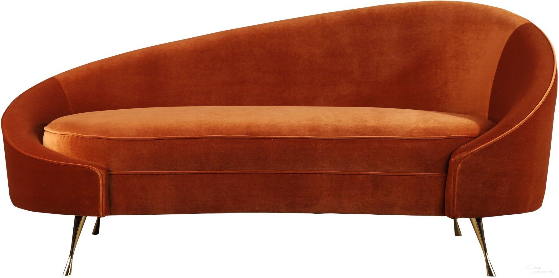 Abigail Orange Chaise