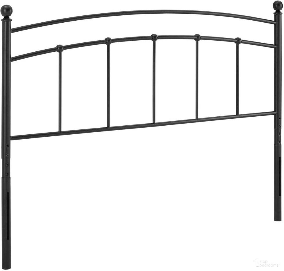 Abigail Twin Metal Headboard In Black