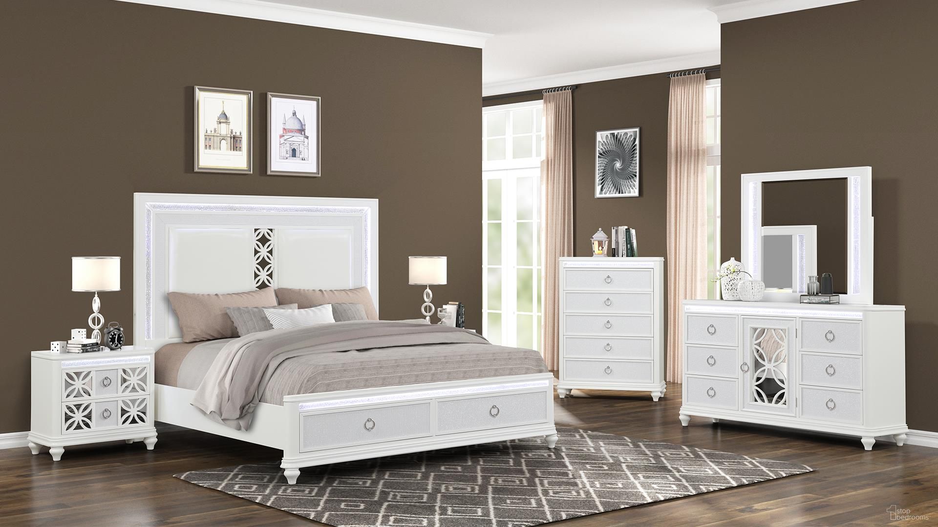 Abigale Bedroom Set In White