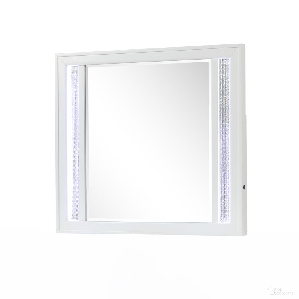 Abigale Mirror In White