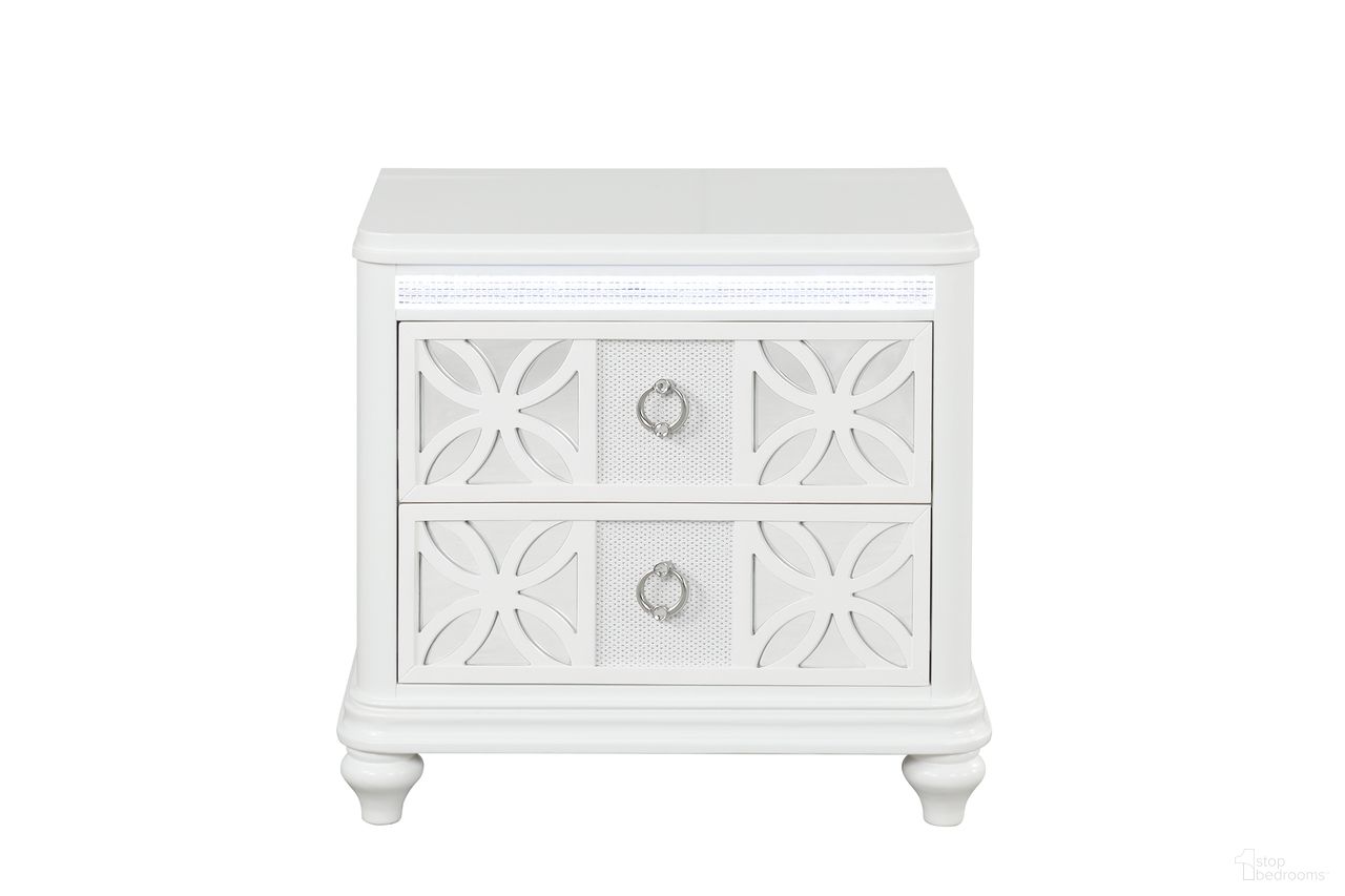 Abigale Nightstand In White
