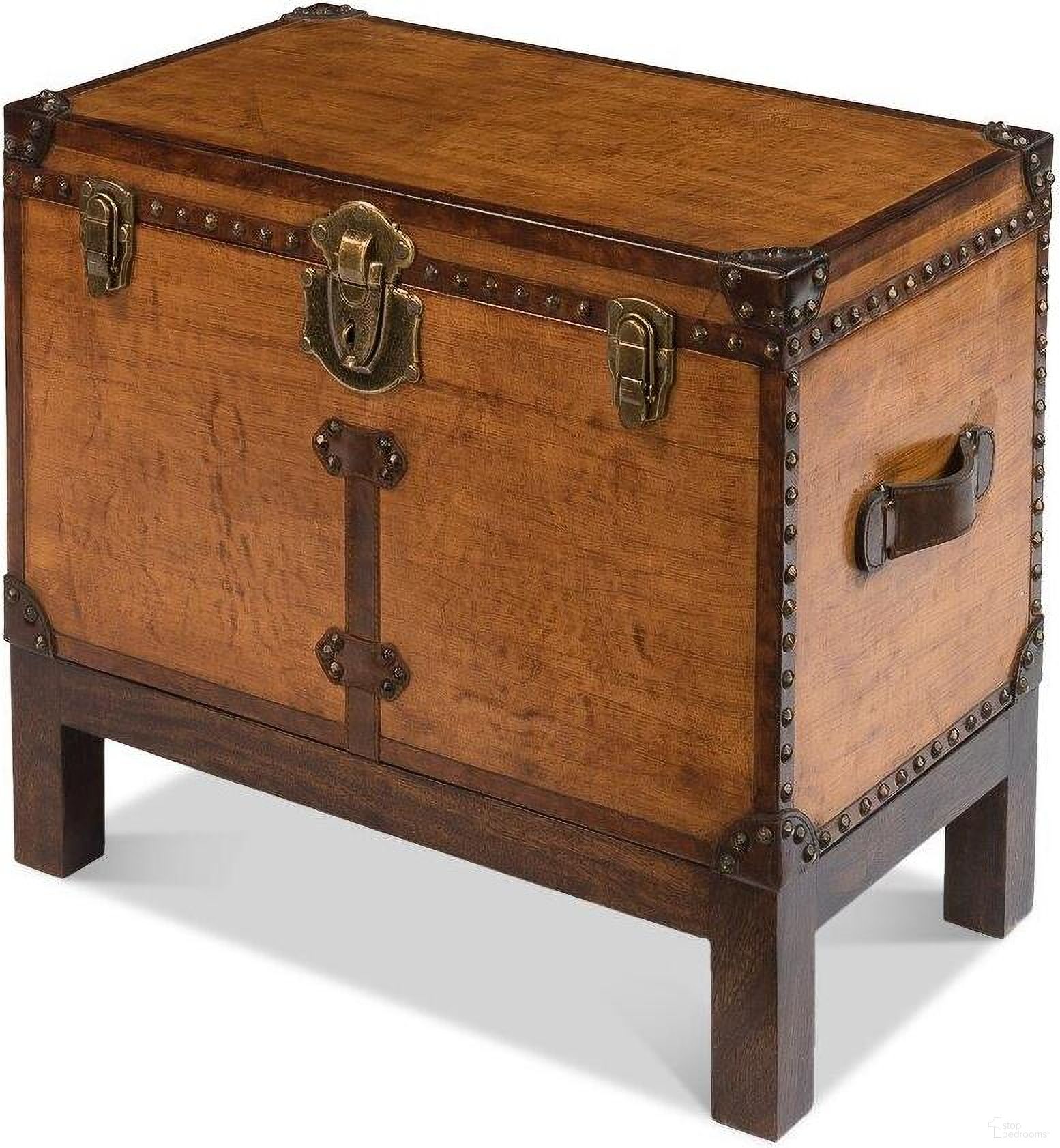 Abilene Tan Leather Box With Stand