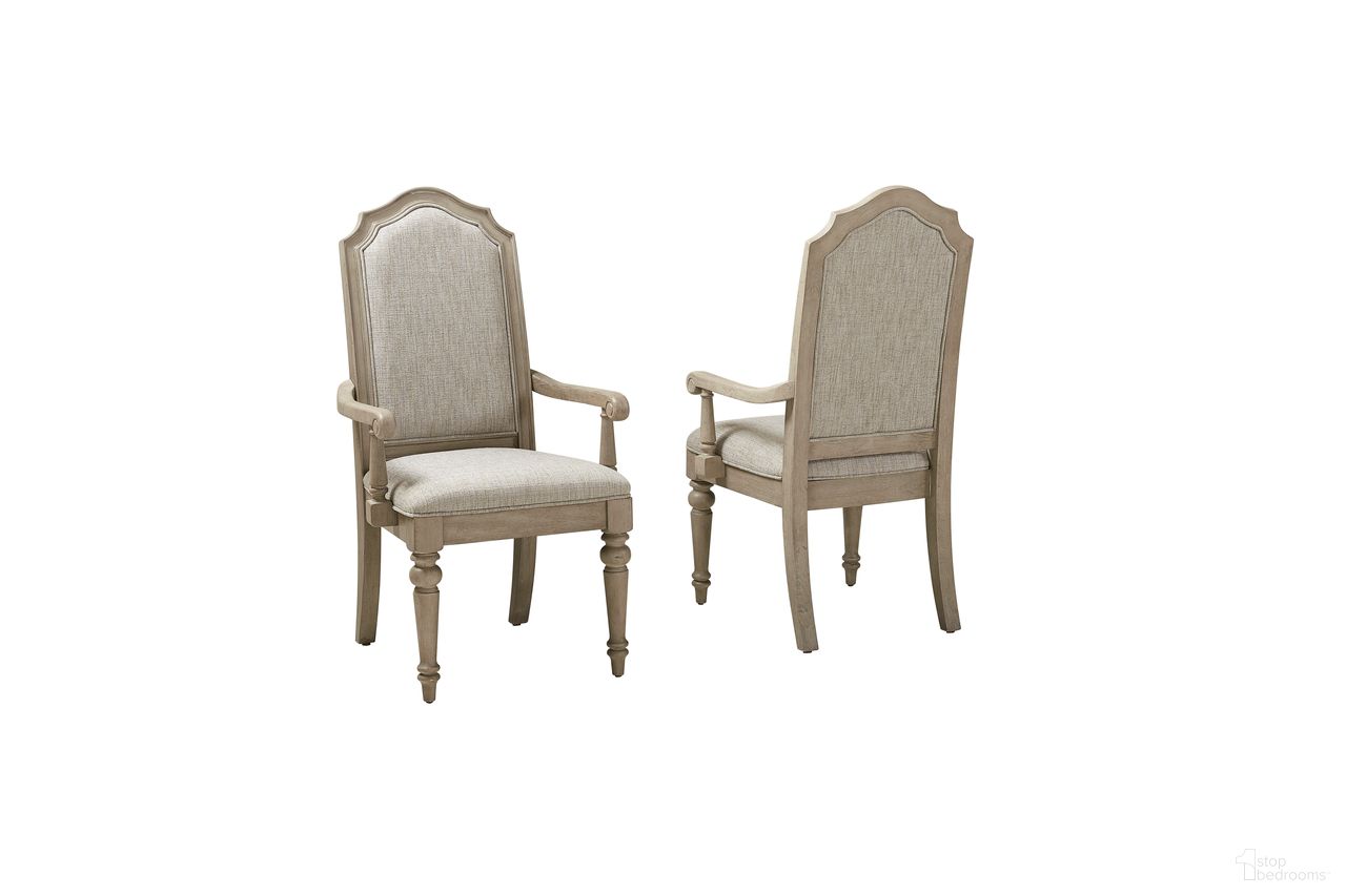 The appearance of Abington Upholstered Dining Arm Chair Set of 2 in Linville Oak designed by FD Home in the traditional interior design. This linville oak piece of furniture was selected by 1StopBedrooms from Abington Collection to add a touch of cosiness and style into your home. Sku: 4560-08. Material: Rubberwood. Chair Type: Arm Chair.