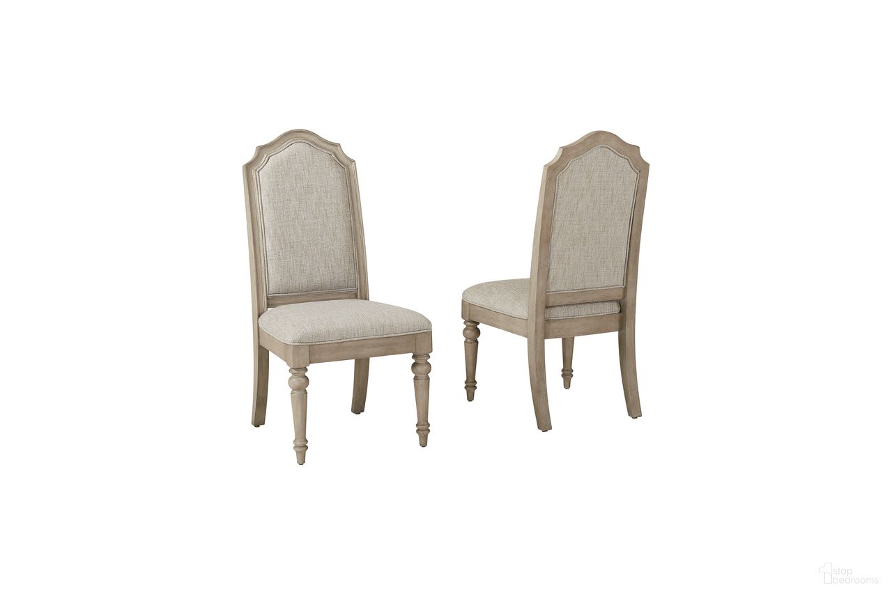 The appearance of Abington Upholstered Dining Side Chair Set of 2 in Linville Oak designed by FD Home in the traditional interior design. This linville oak piece of furniture  was selected by 1StopBedrooms from Abington Collection to add a touch of cosiness and style into your home. Sku: 4560-07. Material: Rubberwood. Chair Type: Side Chair.